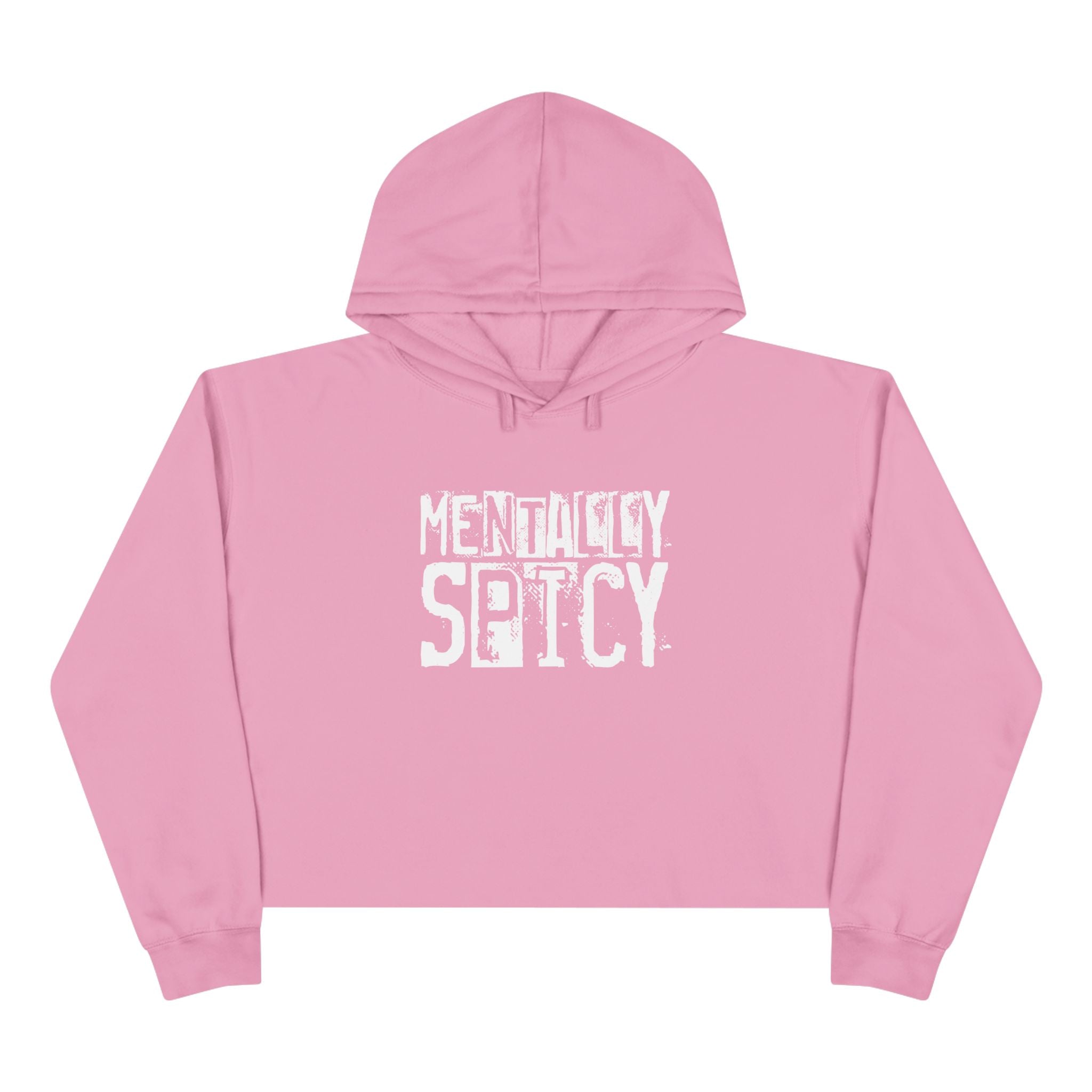 Women's Graphic Crop Hoodie - Mentally Spicy | Hoodie by atgodanddesigns
