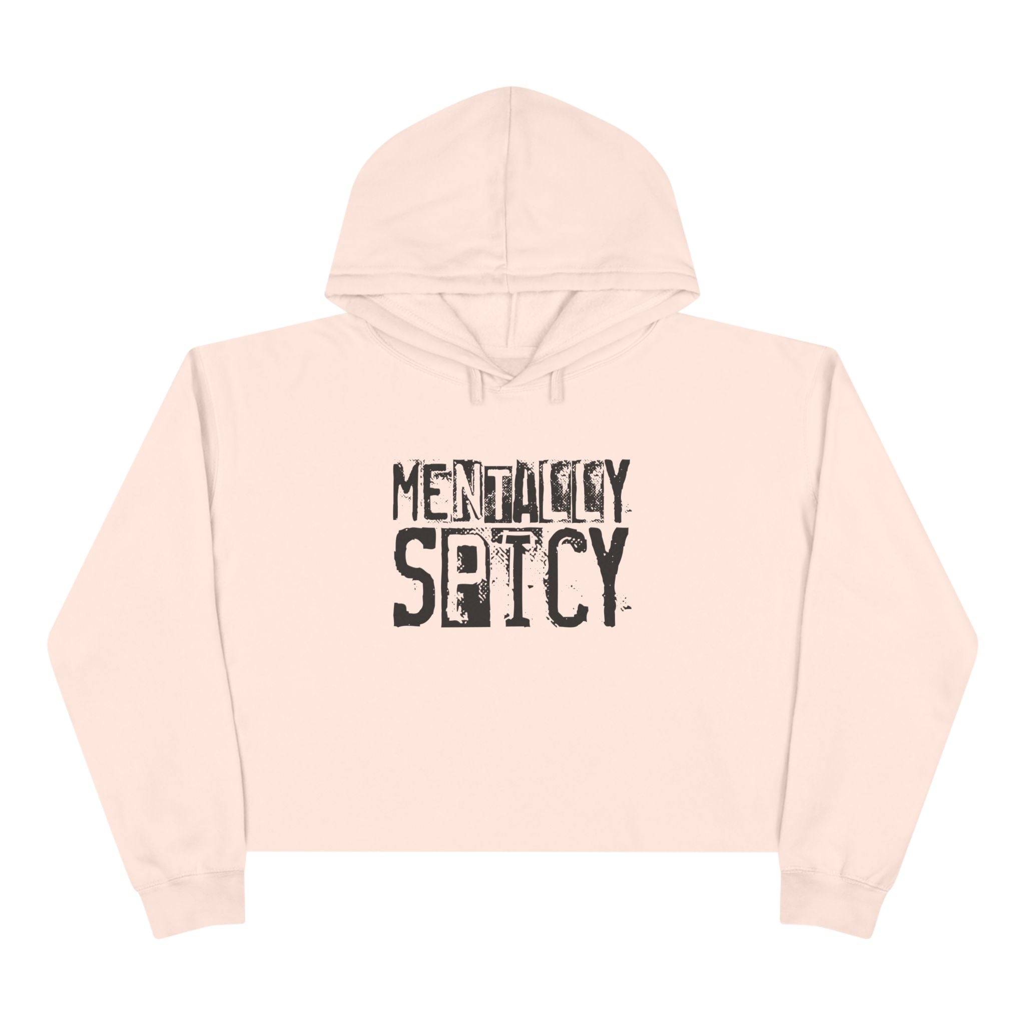 Women's Graphic Crop Hoodie - Mentally Spicy | Hoodie by atgodanddesigns