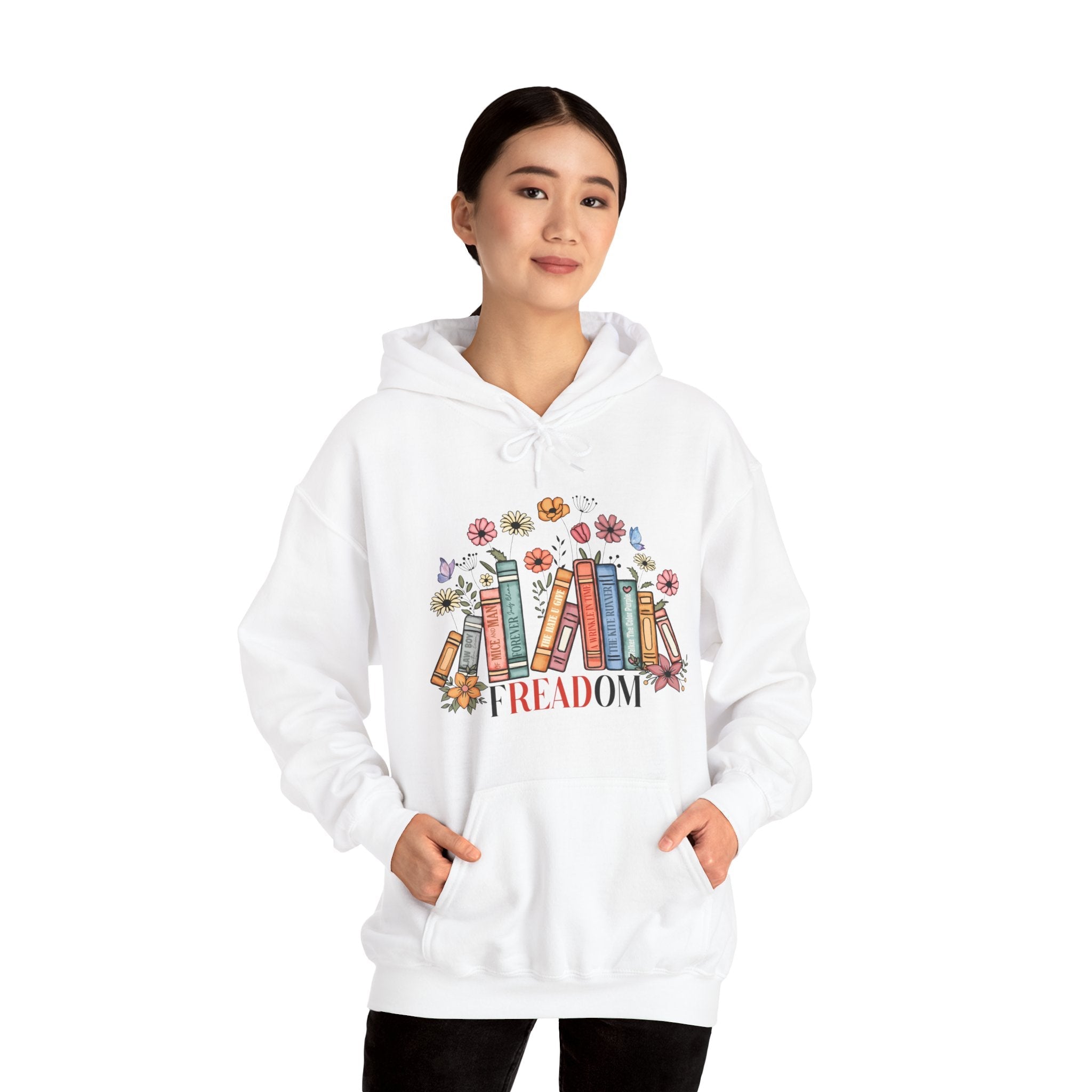 Women's Graphic Hooded Sweatshirt - Freadom | Hoodie by atgodanddesigns