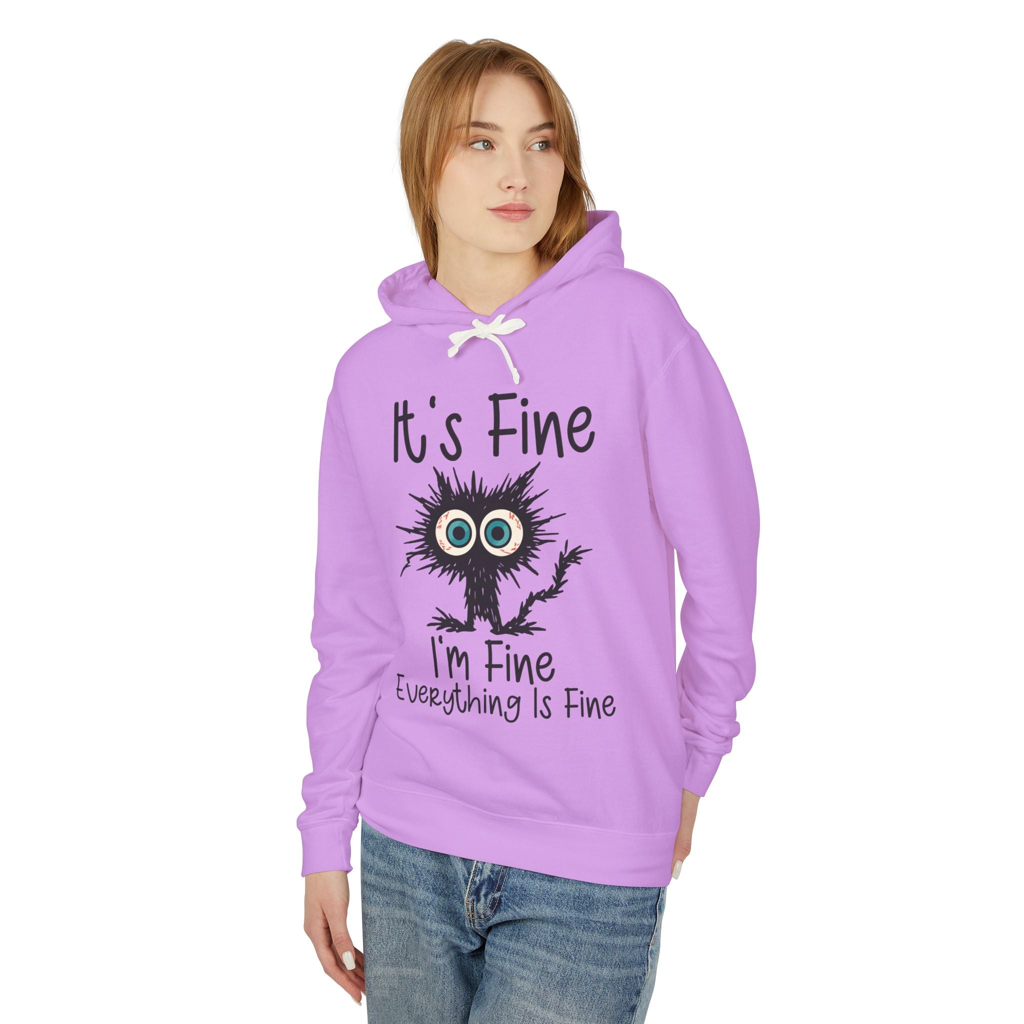 Women's Graphic Hooded Sweatshirt - It's Fine I'm Fine Everything Is Fine | Hoodie by atgodanddesigns