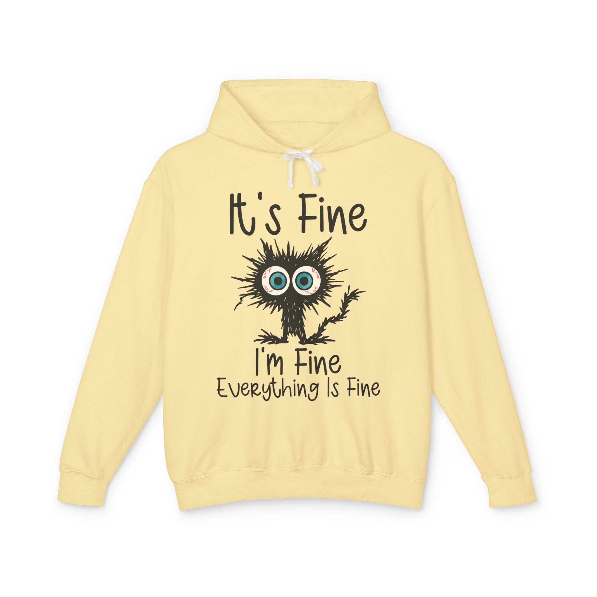 Women's Graphic Hooded Sweatshirt - It's Fine I'm Fine Everything Is Fine | Hoodie by atgodanddesigns