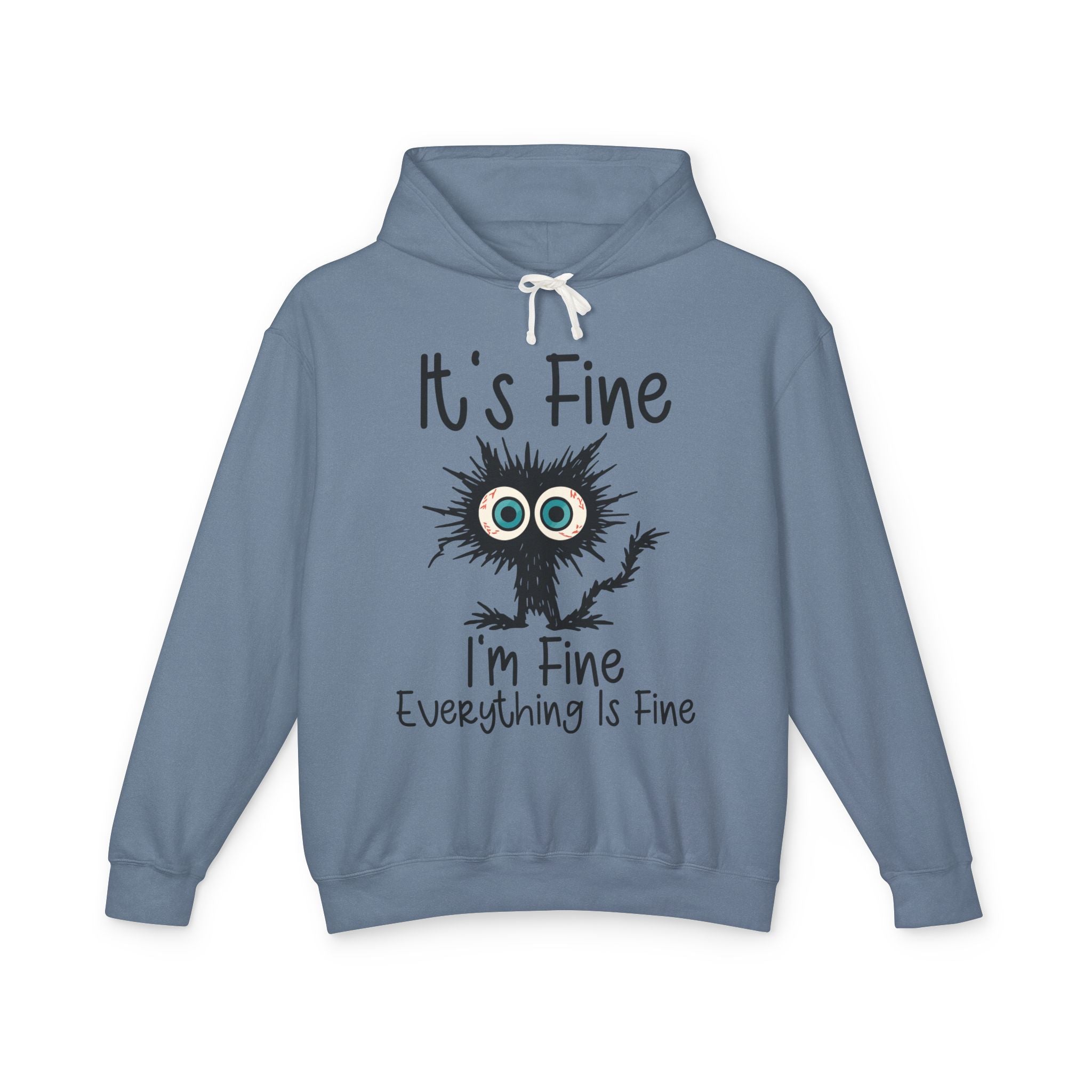 Women's Graphic Hooded Sweatshirt - It's Fine I'm Fine Everything Is Fine | Hoodie by atgodanddesigns