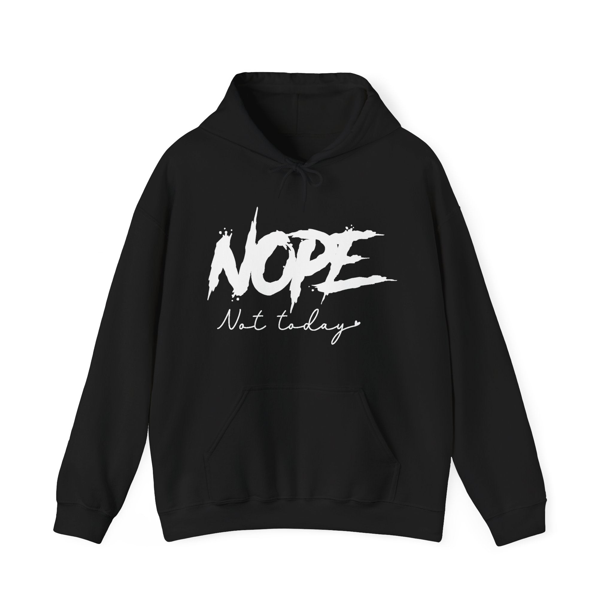 Women's Graphic Hooded Sweatshirt - Nope Not Today | Hoodie by atgodanddesigns