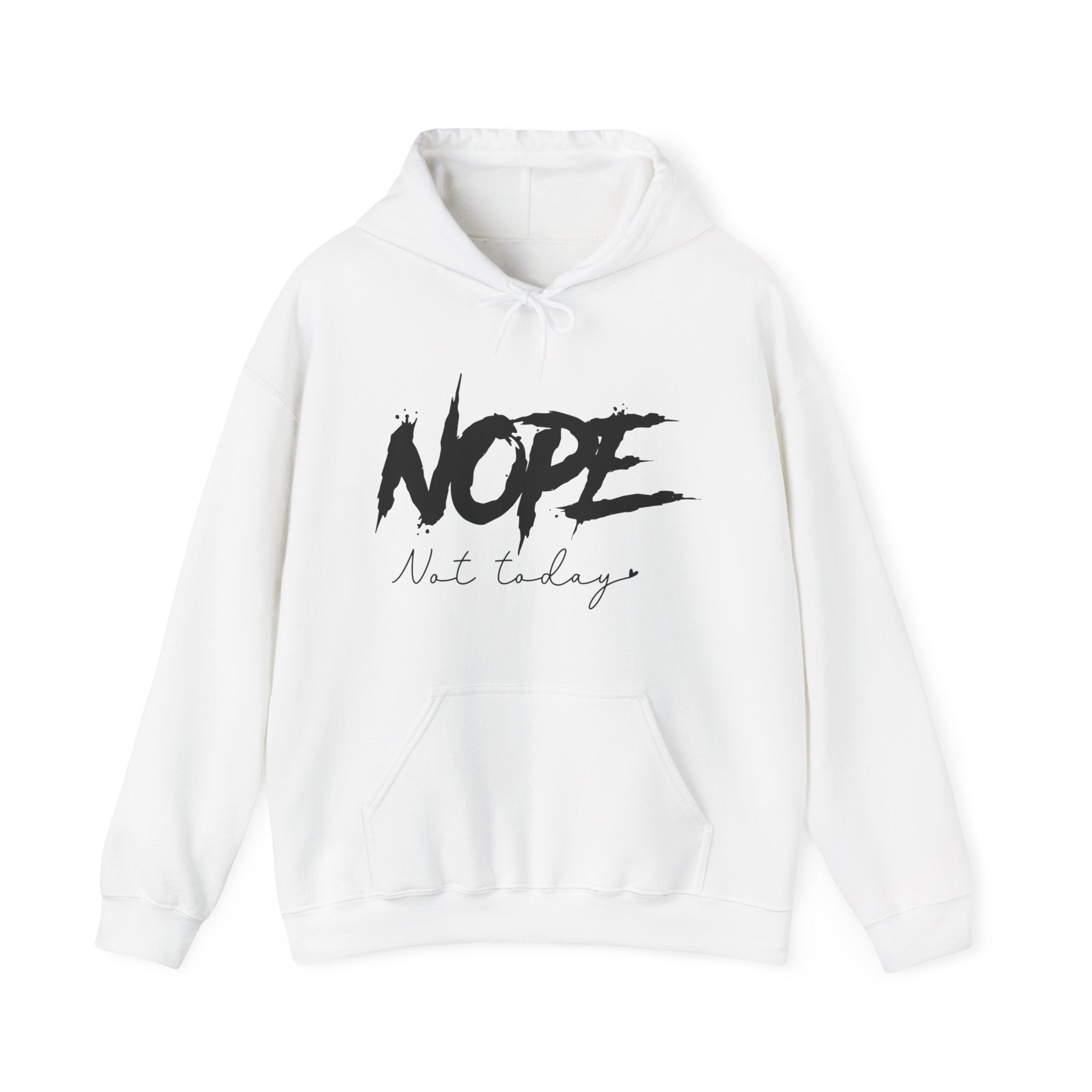 Women's Graphic Hooded Sweatshirt - Nope Not Today | Hoodie by atgodanddesigns