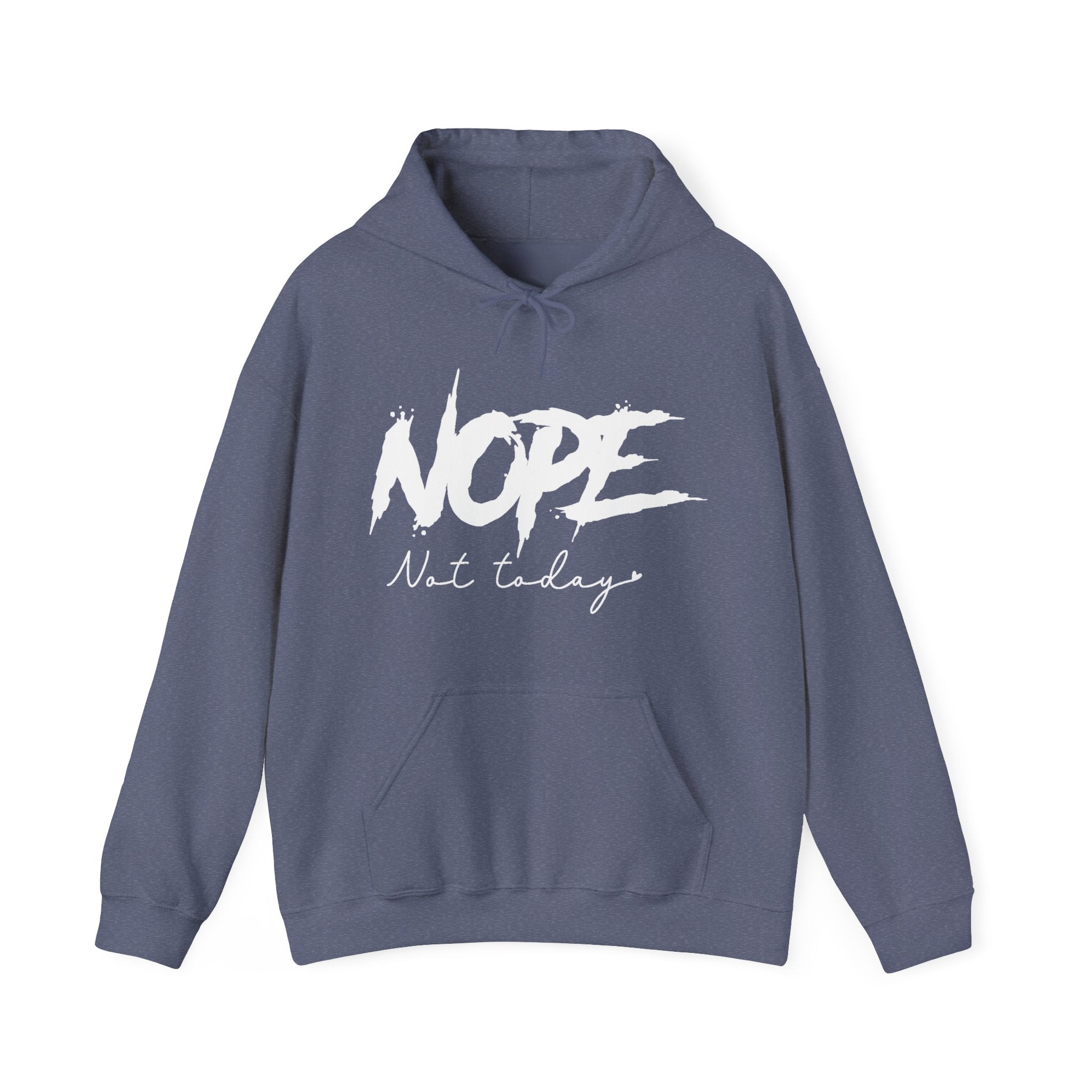 Women's Graphic Hooded Sweatshirt - Nope Not Today | Hoodie by atgodanddesigns