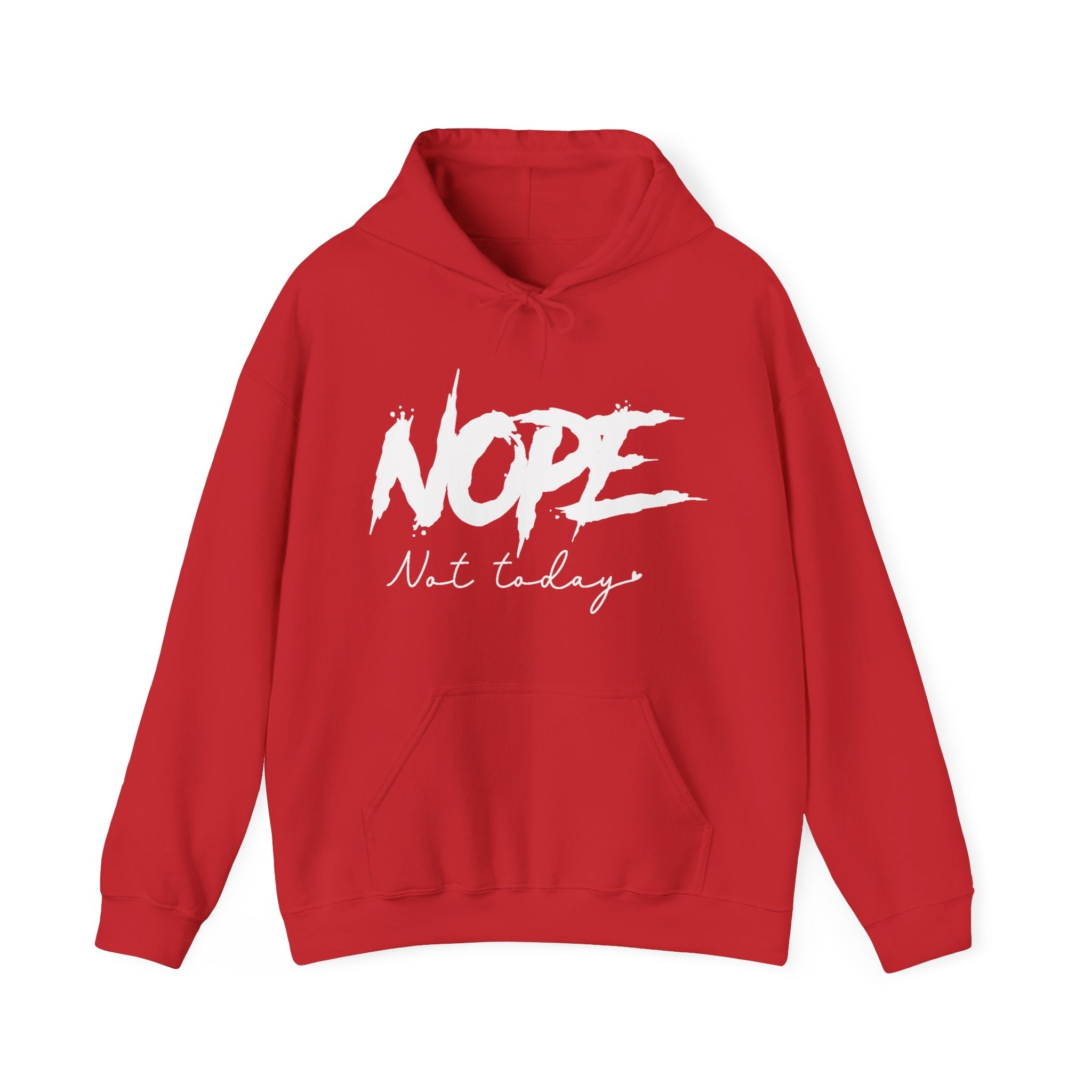 Women's Graphic Hooded Sweatshirt - Nope Not Today | Hoodie by atgodanddesigns