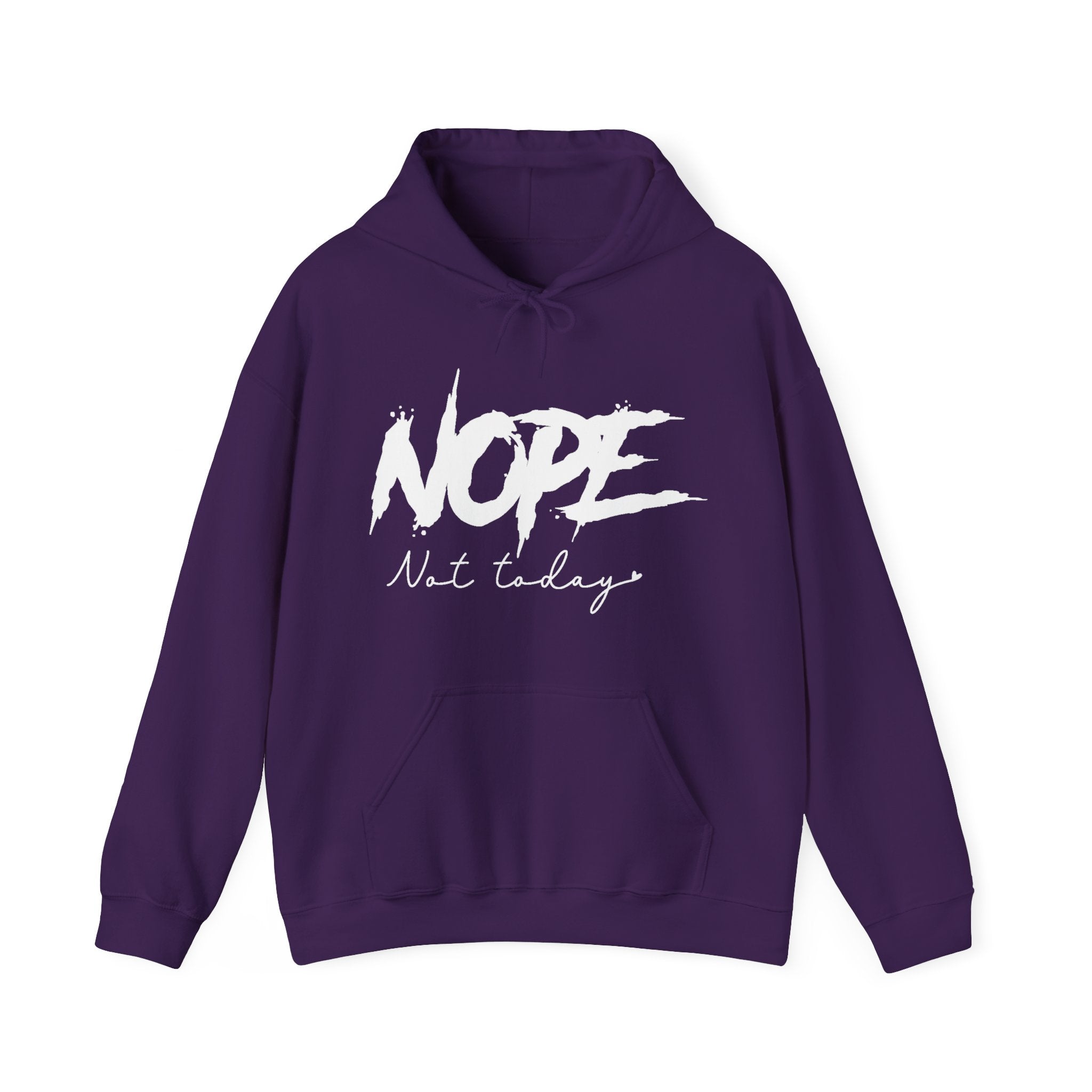 Women's Graphic Hooded Sweatshirt - Nope Not Today | Hoodie by atgodanddesigns
