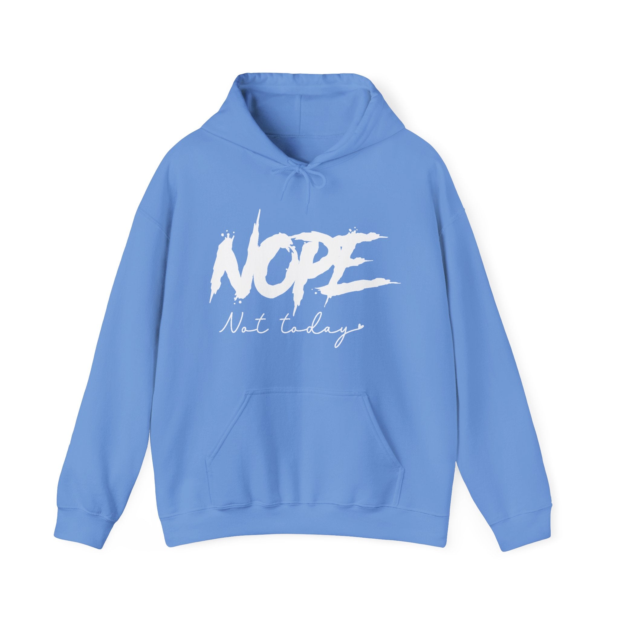 Women's Graphic Hooded Sweatshirt - Nope Not Today | Hoodie by atgodanddesigns