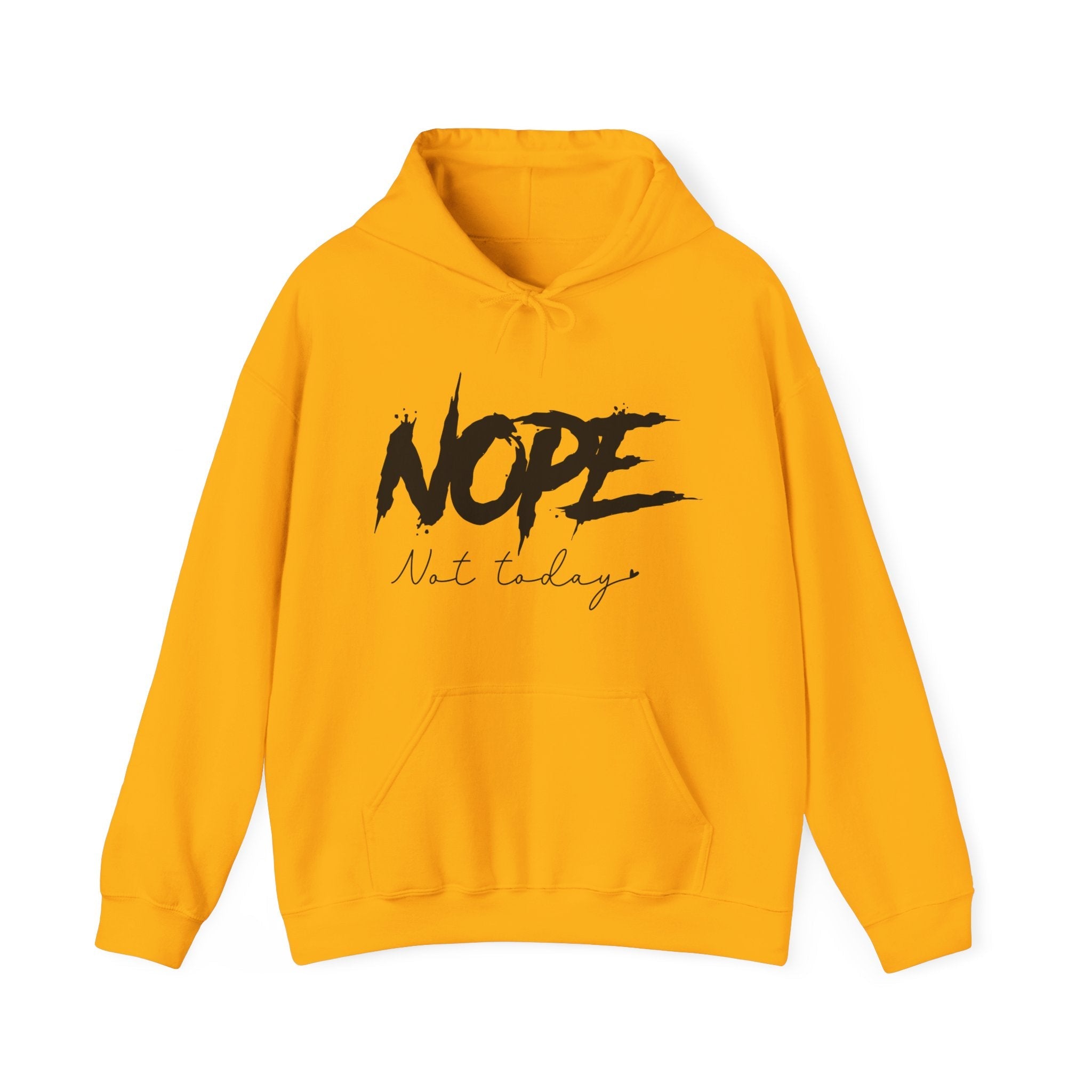 Women's Graphic Hooded Sweatshirt - Nope Not Today | Hoodie by atgodanddesigns