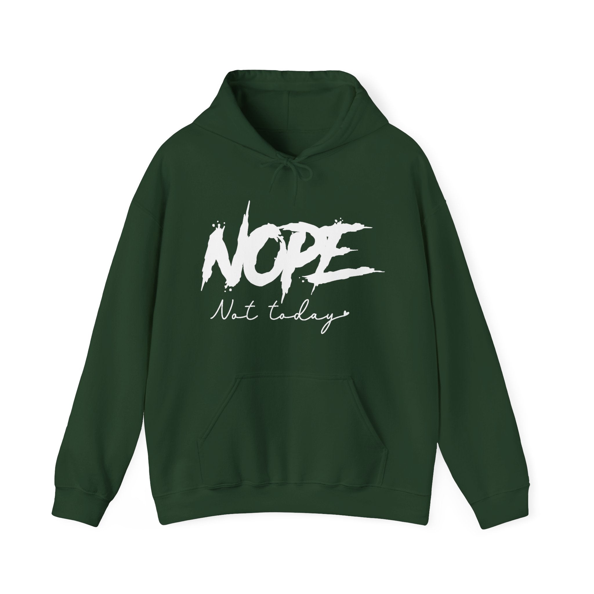Women's Graphic Hooded Sweatshirt - Nope Not Today | Hoodie by atgodanddesigns