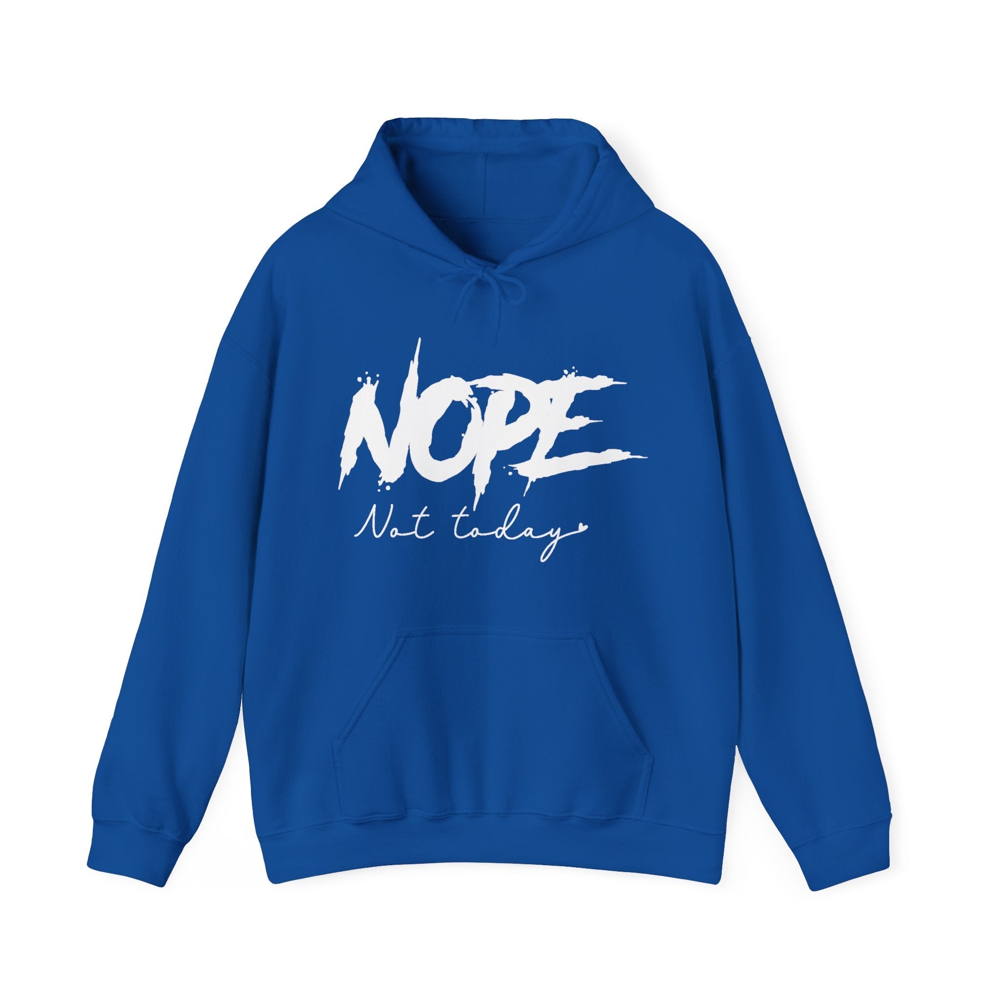 Women's Graphic Hooded Sweatshirt - Nope Not Today | Hoodie by atgodanddesigns