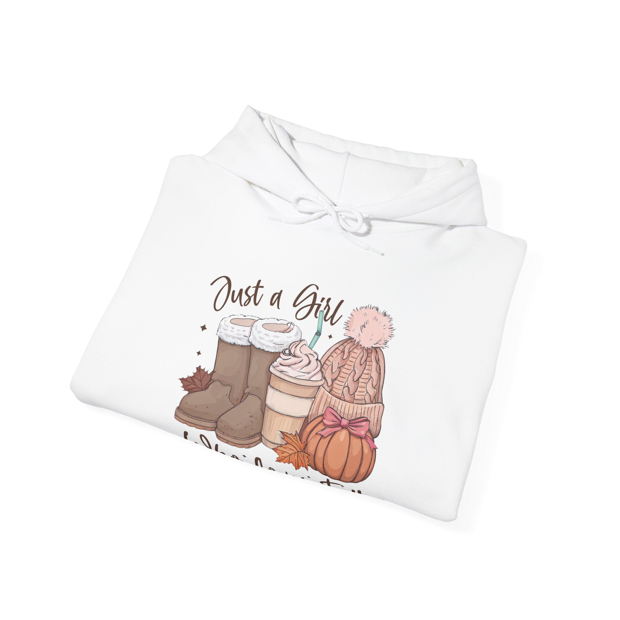 Women's Graphic Hoodie - Just A Girl Who Loves Fall | Hoodie by atgodanddesigns