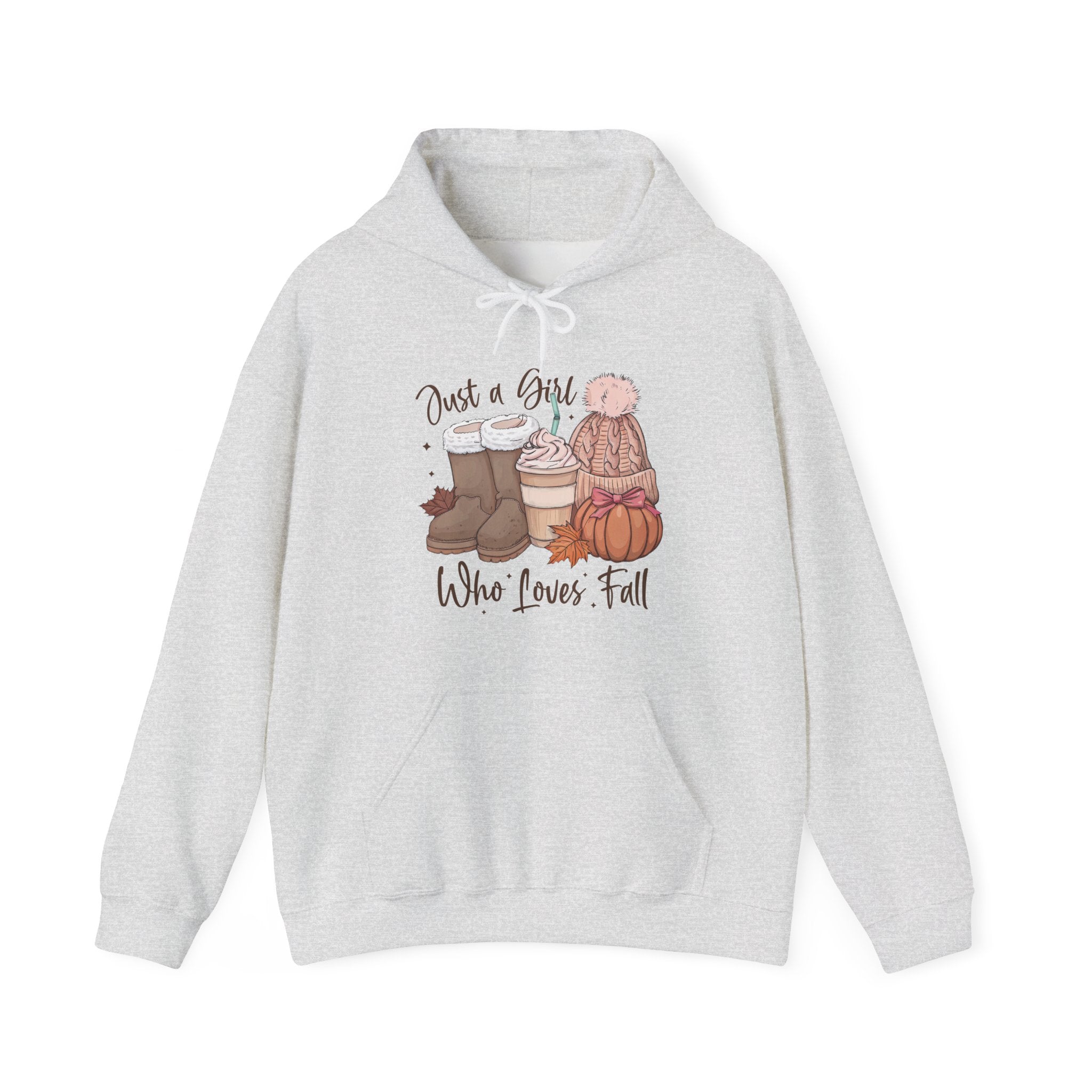 Women's Graphic Hoodie - Just A Girl Who Loves Fall | Hoodie by atgodanddesigns