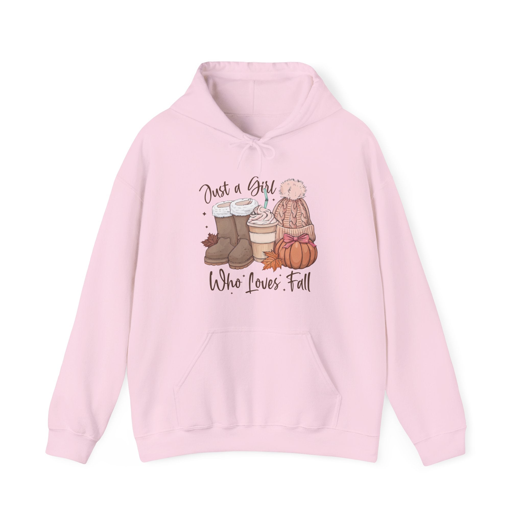 Women's Graphic Hoodie - Just A Girl Who Loves Fall | Hoodie by atgodanddesigns