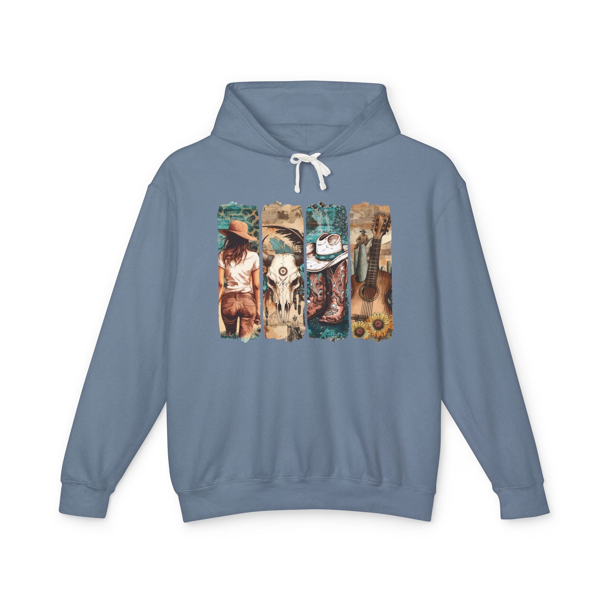 Women's Graphic Hoodie - Vintage Western | Hoodie by atgodanddesigns