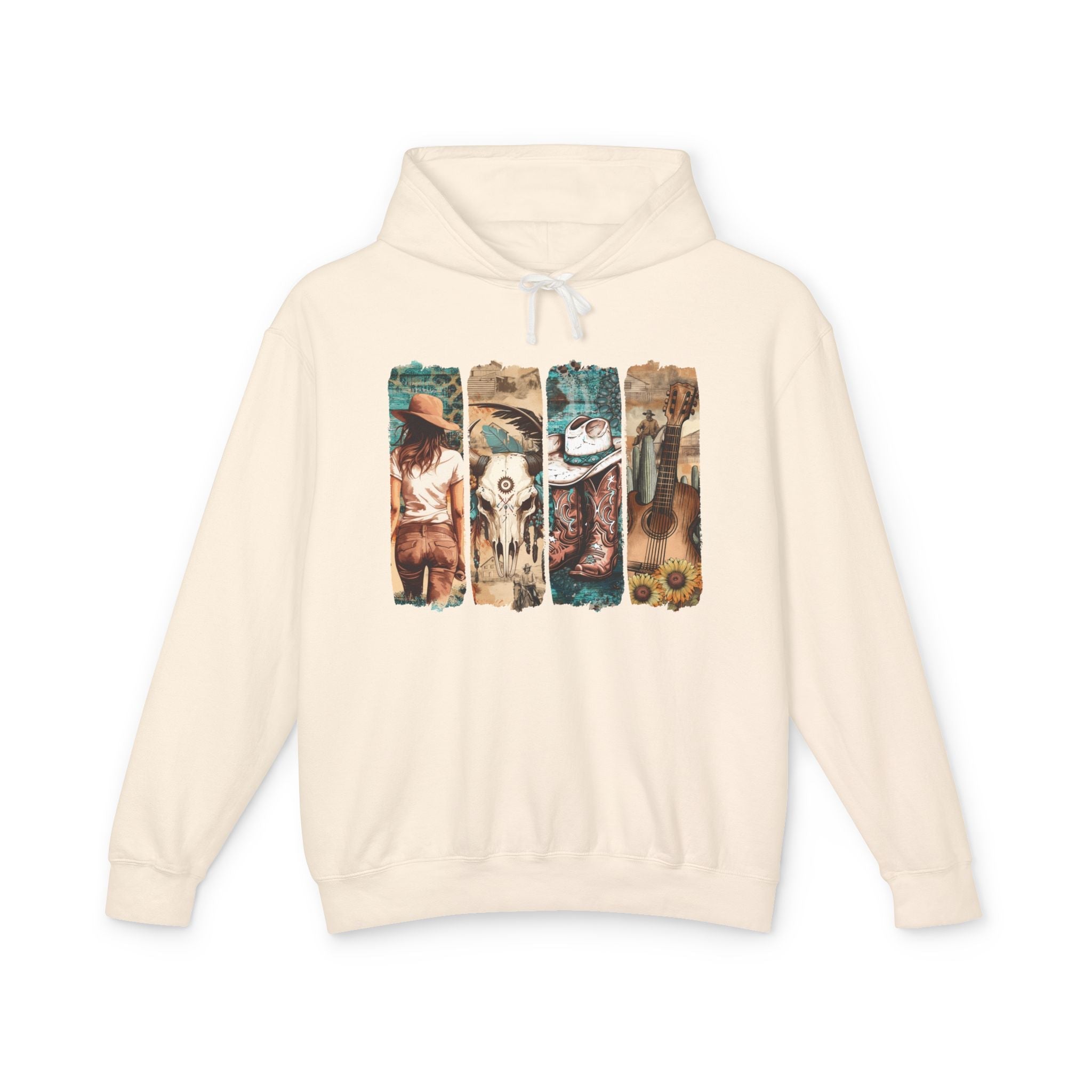 Women's Graphic Hoodie - Vintage Western | Hoodie by atgodanddesigns