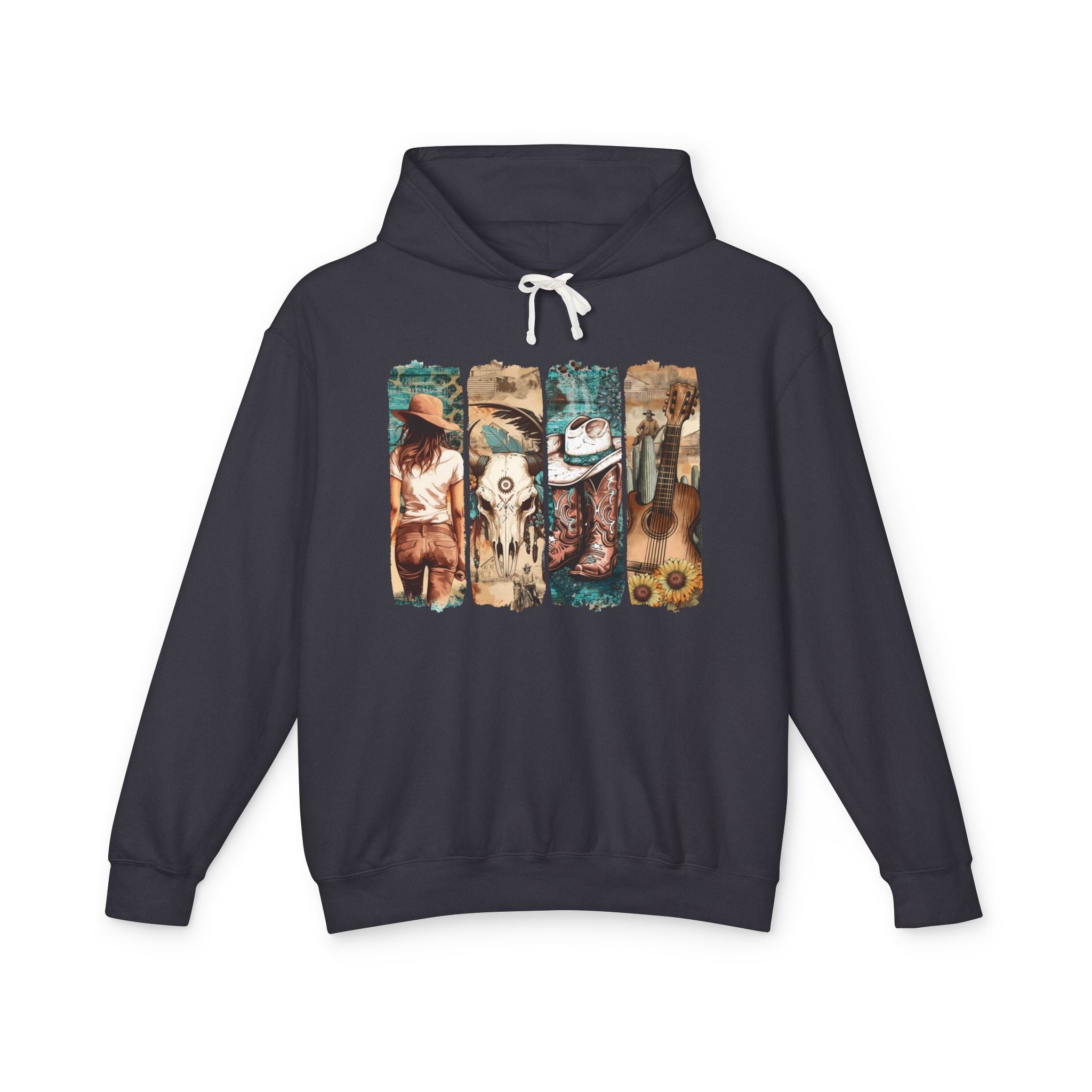 Women's Graphic Hoodie - Vintage Western | Hoodie by atgodanddesigns