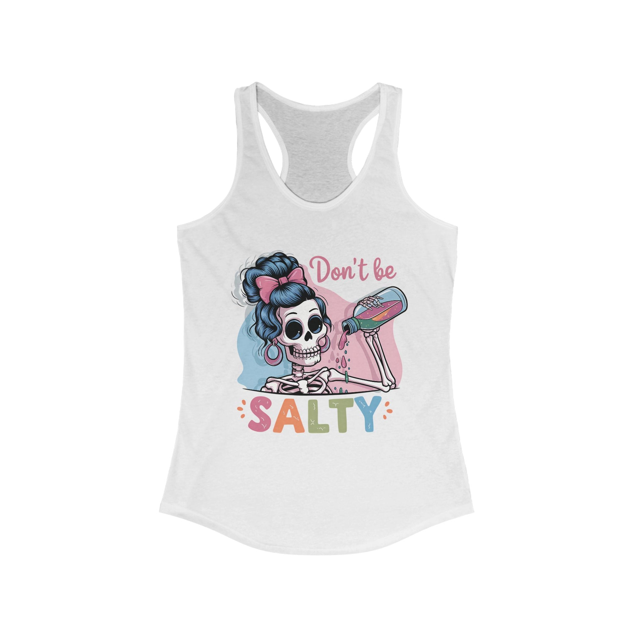 Women's Graphic Racerback Tank - Don't Be Salty | Tank Top by atgodanddesigns