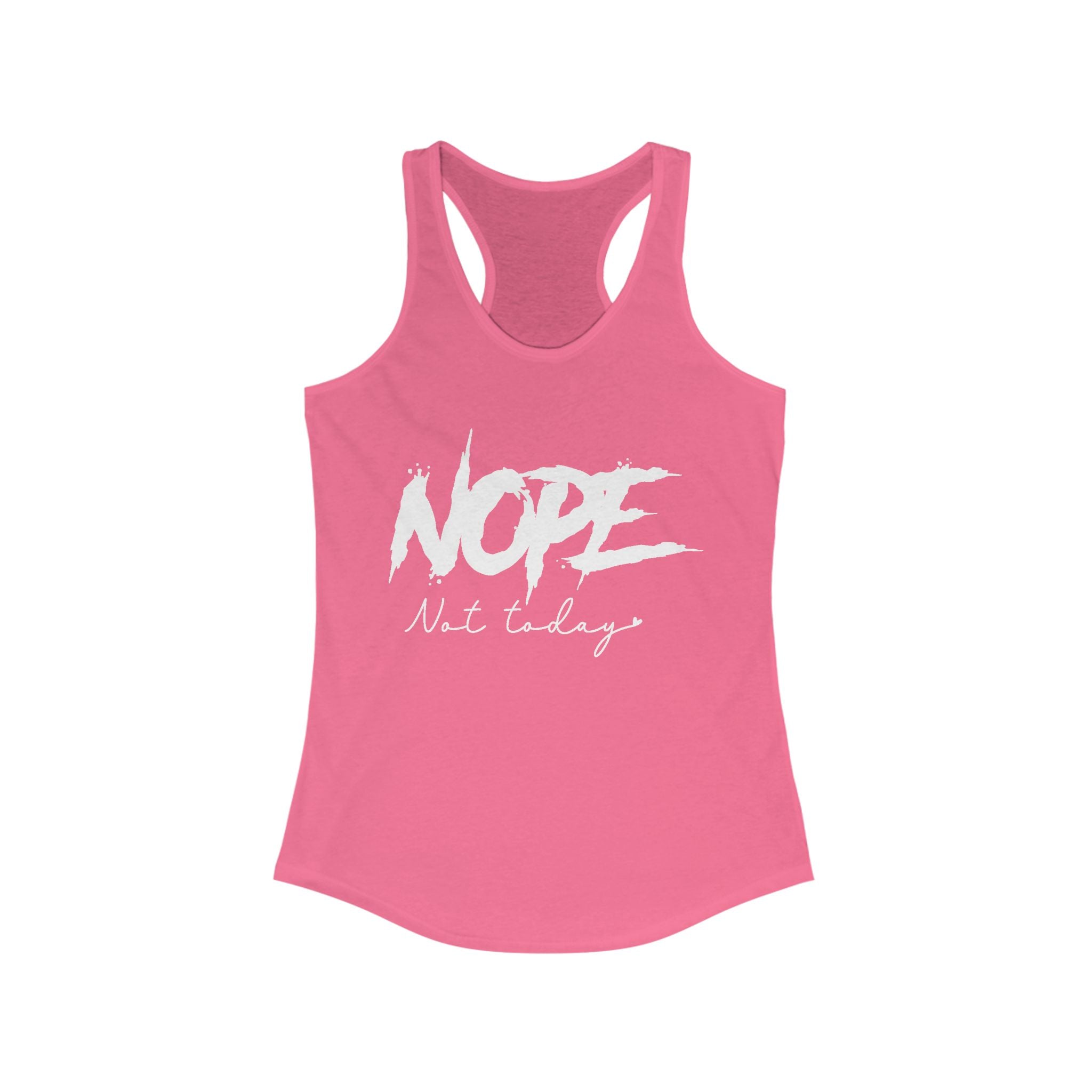 Women's Graphic Racerback Tank - Nope Not Today | Tank Top by atgodanddesigns
