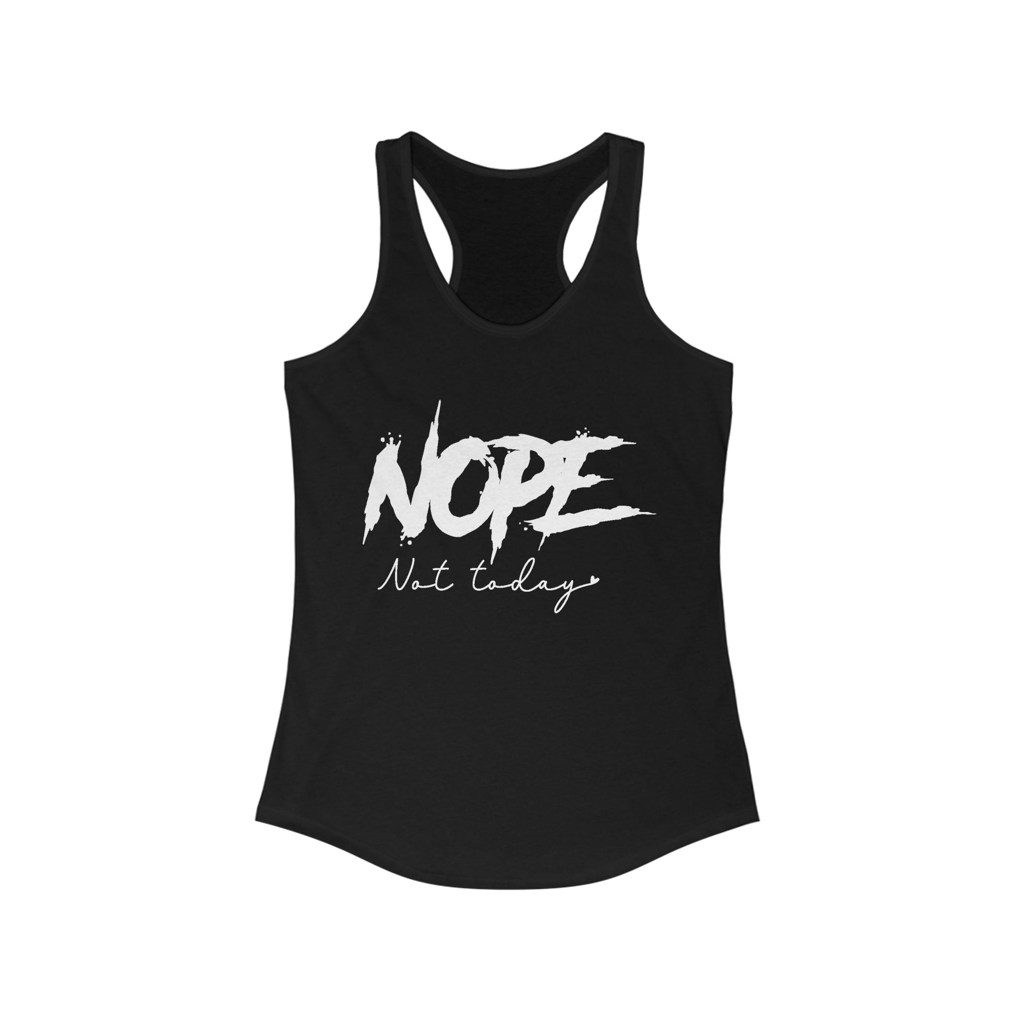 Women's Graphic Racerback Tank - Nope Not Today | Tank Top by atgodanddesigns