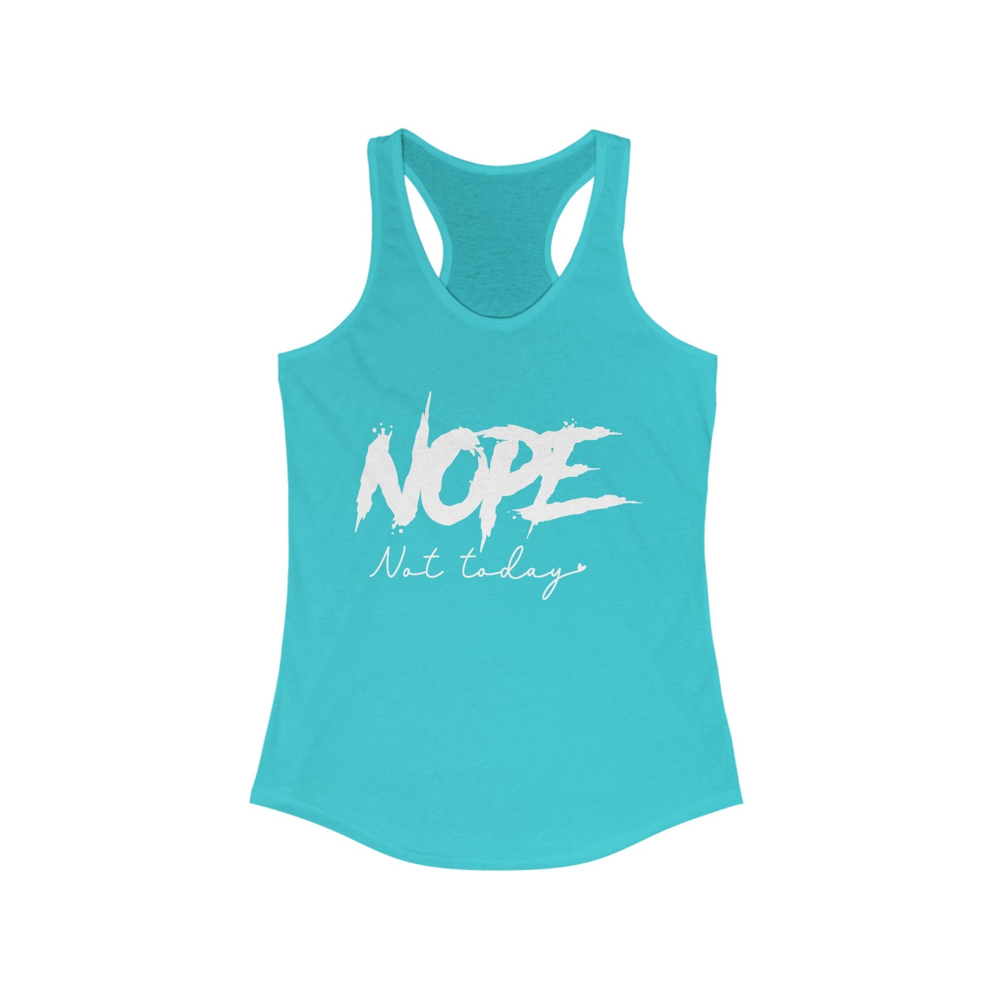 Women's Graphic Racerback Tank - Nope Not Today | Tank Top by atgodanddesigns