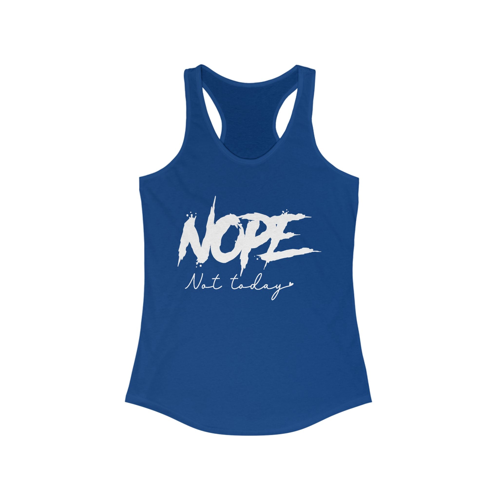Women's Graphic Racerback Tank - Nope Not Today | Tank Top by atgodanddesigns