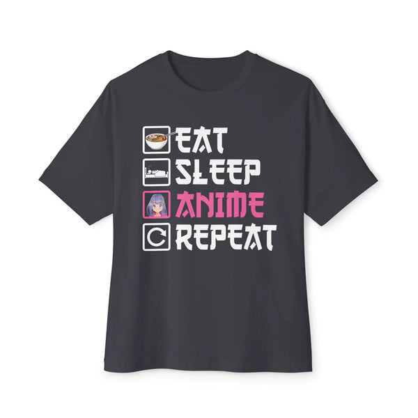 Women's Graphic T-Shirt - Eat Sleep Anime Repeat | T-Shirt by atgodanddesigns