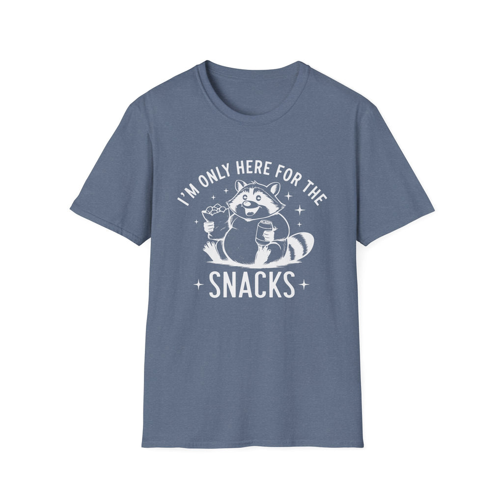 Women's Graphic T-Shirt - I'm Only Here For The Snacks | T-Shirt by atgodanddesigns
