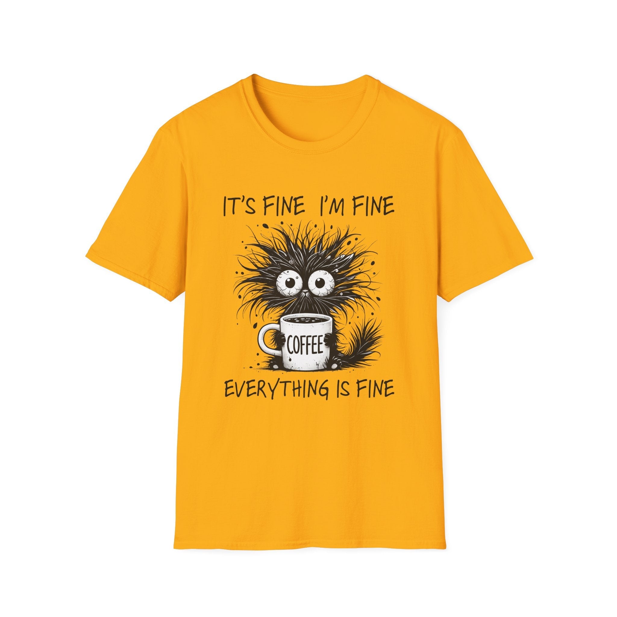 Women's Graphic T-Shirt - It's Fine, I'm Fine, Everything Is Fine | T-Shirt by atgodanddesigns