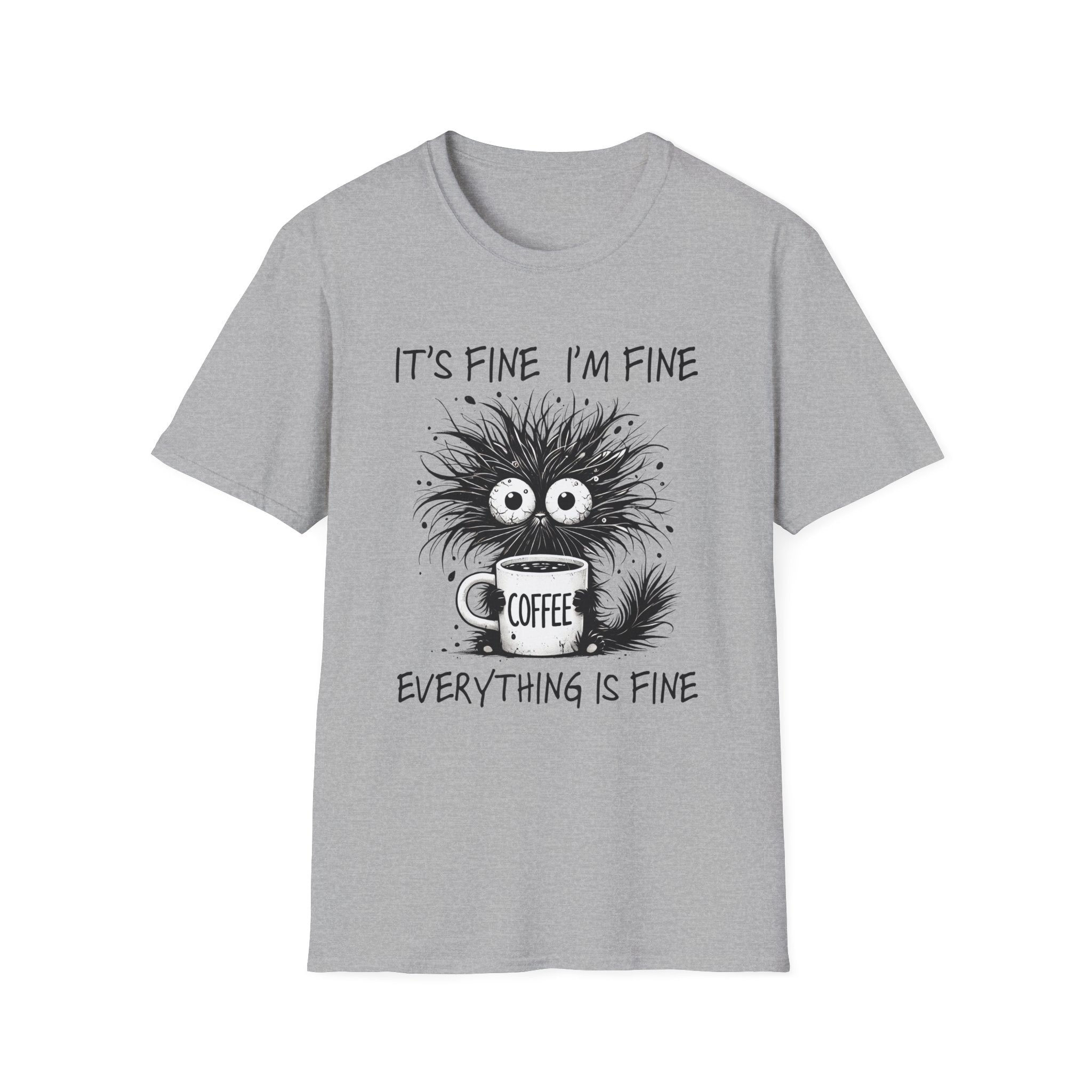 Women's Graphic T-Shirt - It's Fine, I'm Fine, Everything Is Fine | T-Shirt by atgodanddesigns