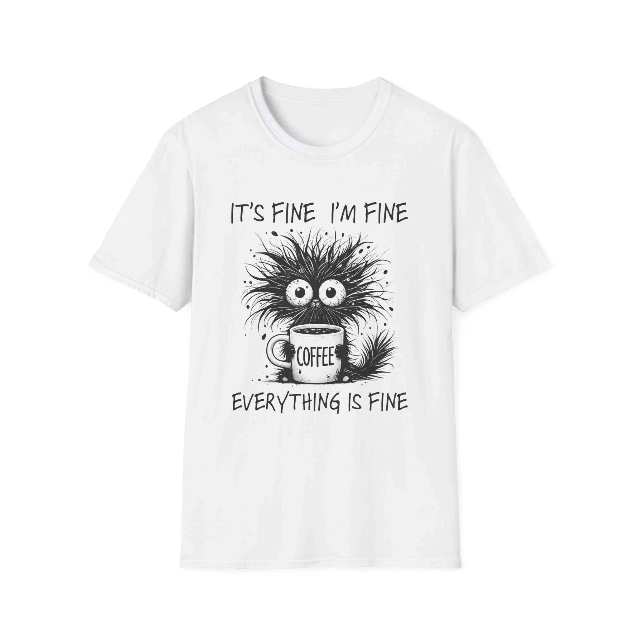 Women's Graphic T-Shirt - It's Fine, I'm Fine, Everything Is Fine | T-Shirt by atgodanddesigns