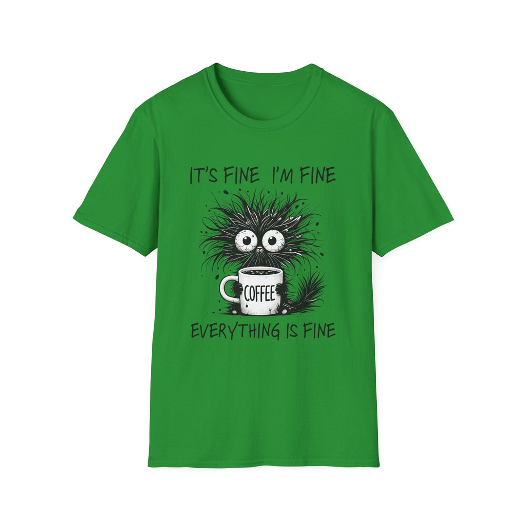 Women's Graphic T-Shirt - It's Fine, I'm Fine, Everything Is Fine | T-Shirt by atgodanddesigns
