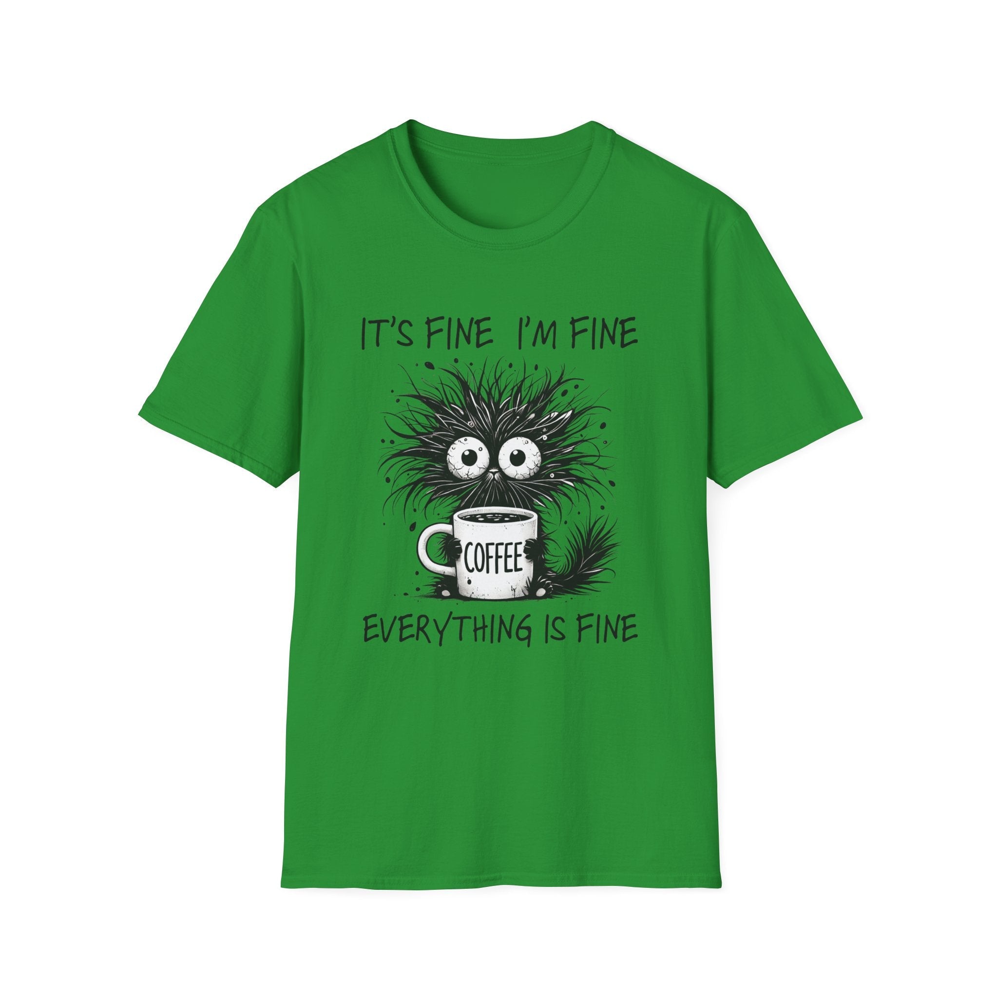 Women's Graphic T-Shirt - It's Fine, I'm Fine, Everything Is Fine | T-Shirt by atgodanddesigns