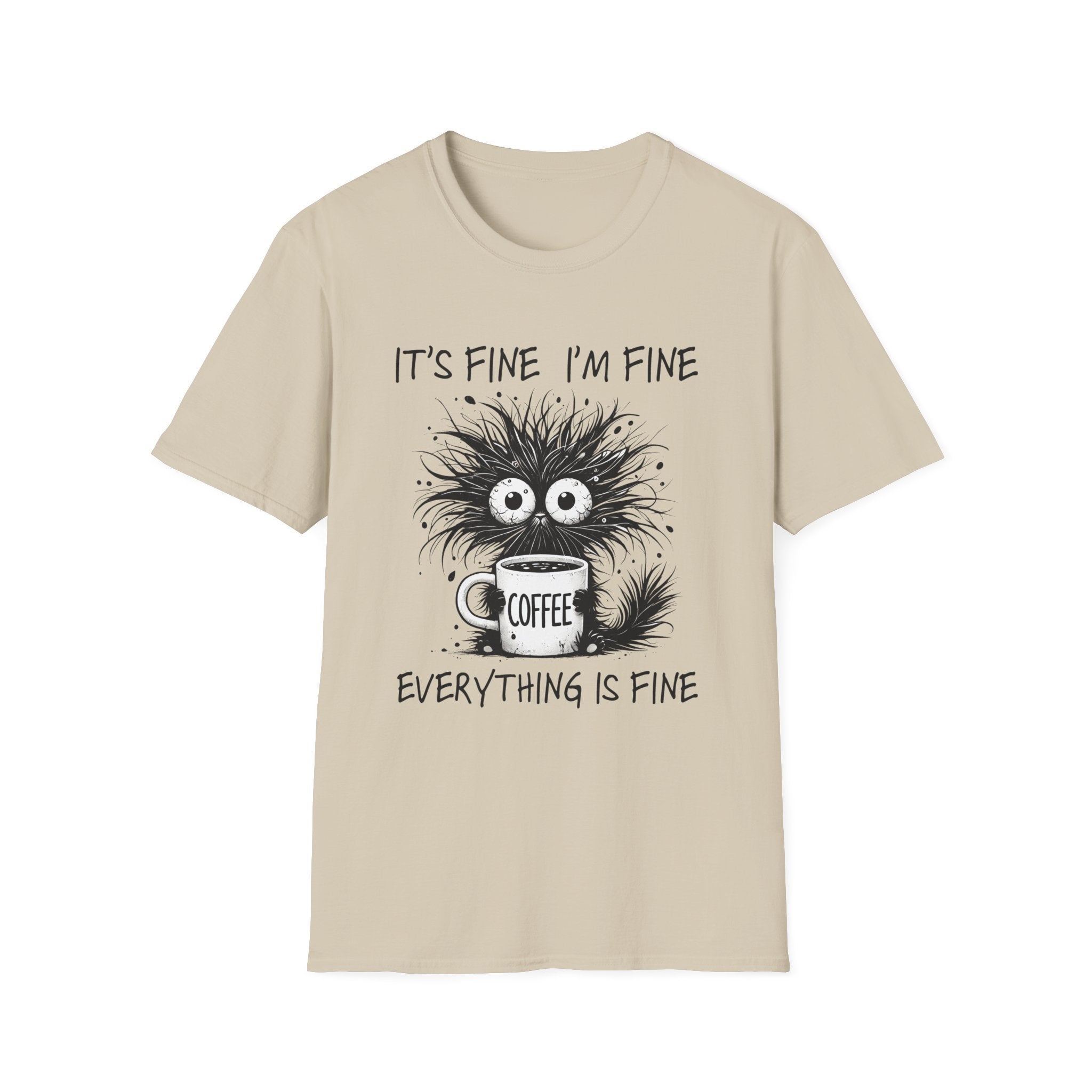Women's Graphic T-Shirt - It's Fine, I'm Fine, Everything Is Fine | T-Shirt by atgodanddesigns