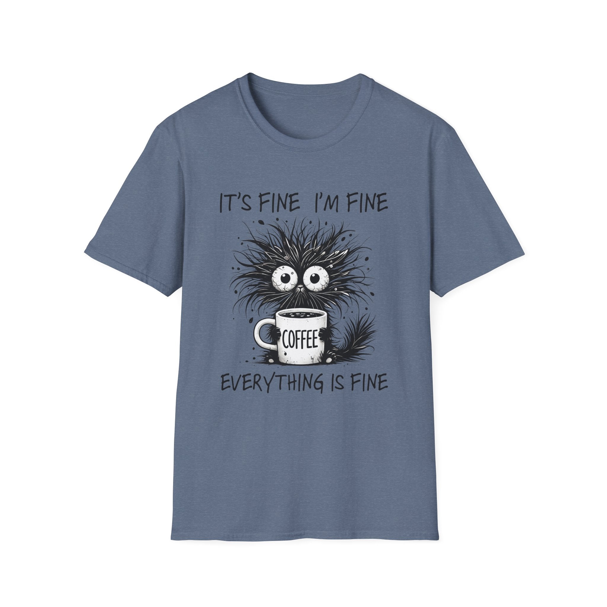 Women's Graphic T-Shirt - It's Fine, I'm Fine, Everything Is Fine | T-Shirt by atgodanddesigns