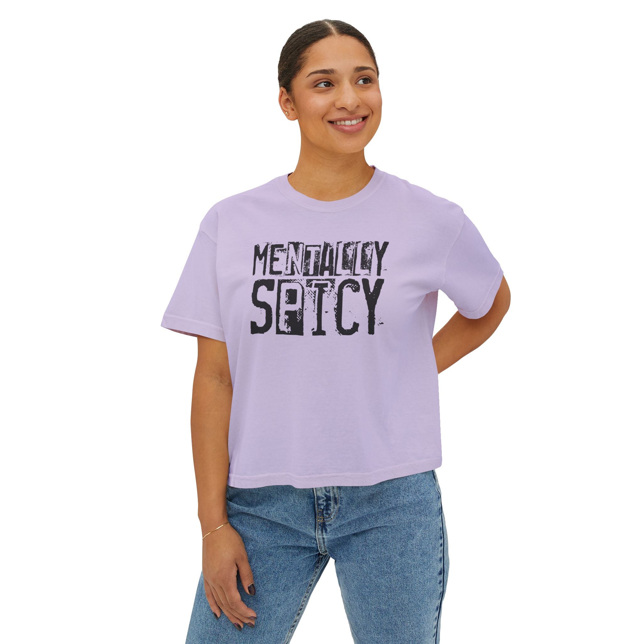Women's Graphic T-Shirt - Mentally Spicy | T-Shirt by atgodanddesigns