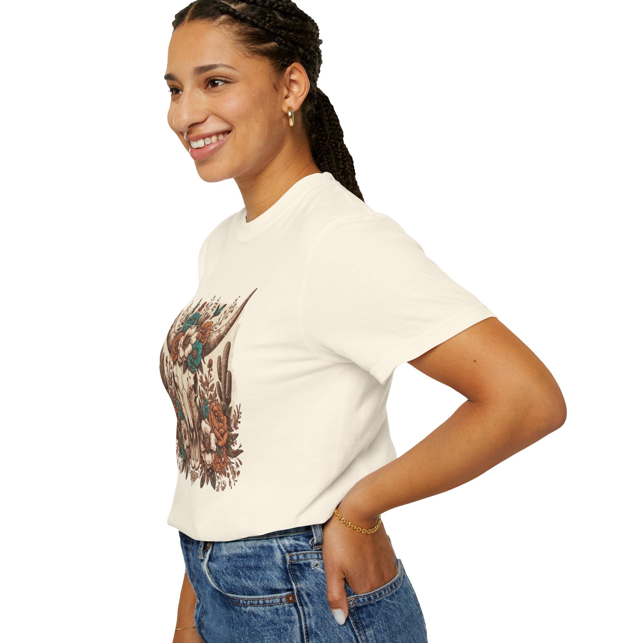 Women's Graphic T-Shirt - Skull | T-Shirt by atgodanddesigns