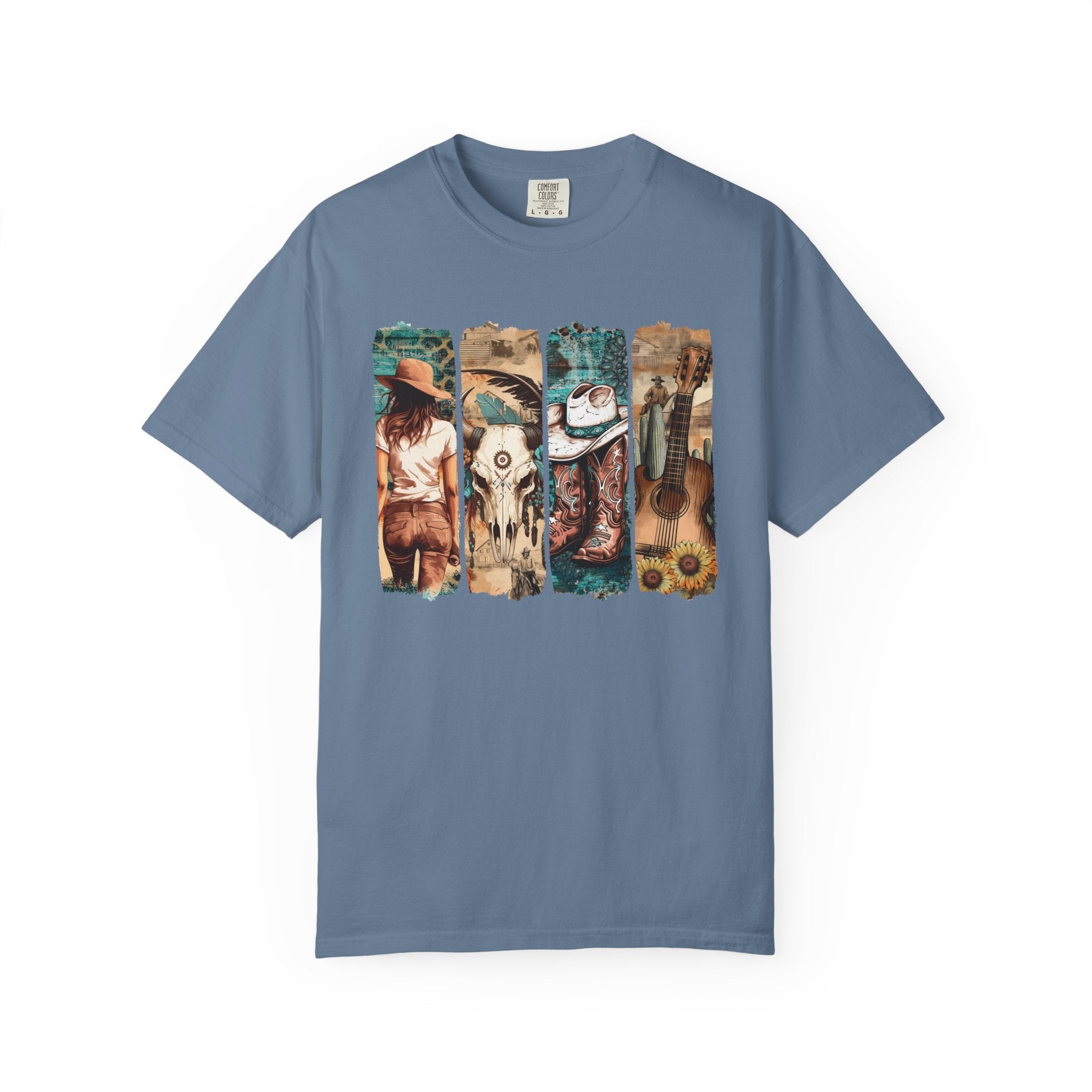 Women's Graphic T-Shirt - Vintage Western | T-Shirt by atgodanddesigns