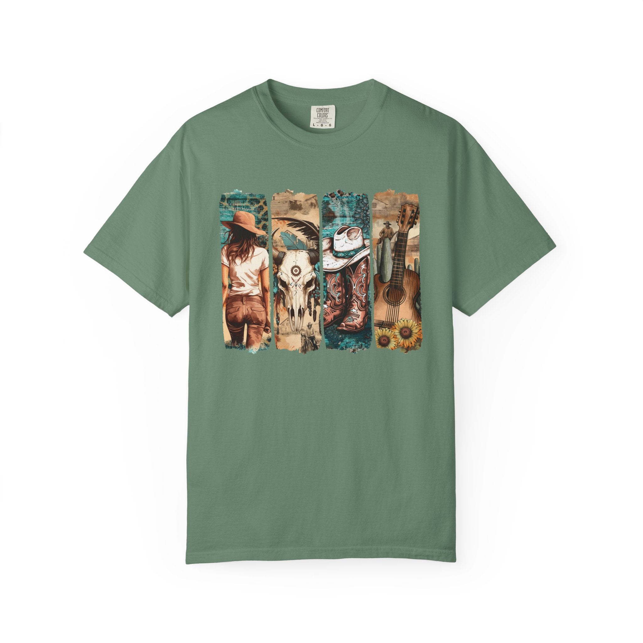 Women's Graphic T-Shirt - Vintage Western | T-Shirt by atgodanddesigns