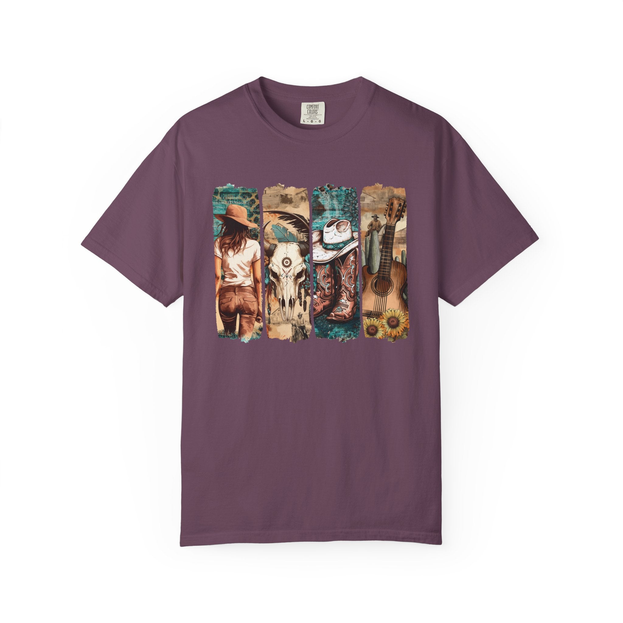 Women's Graphic T-Shirt - Vintage Western | T-Shirt by atgodanddesigns