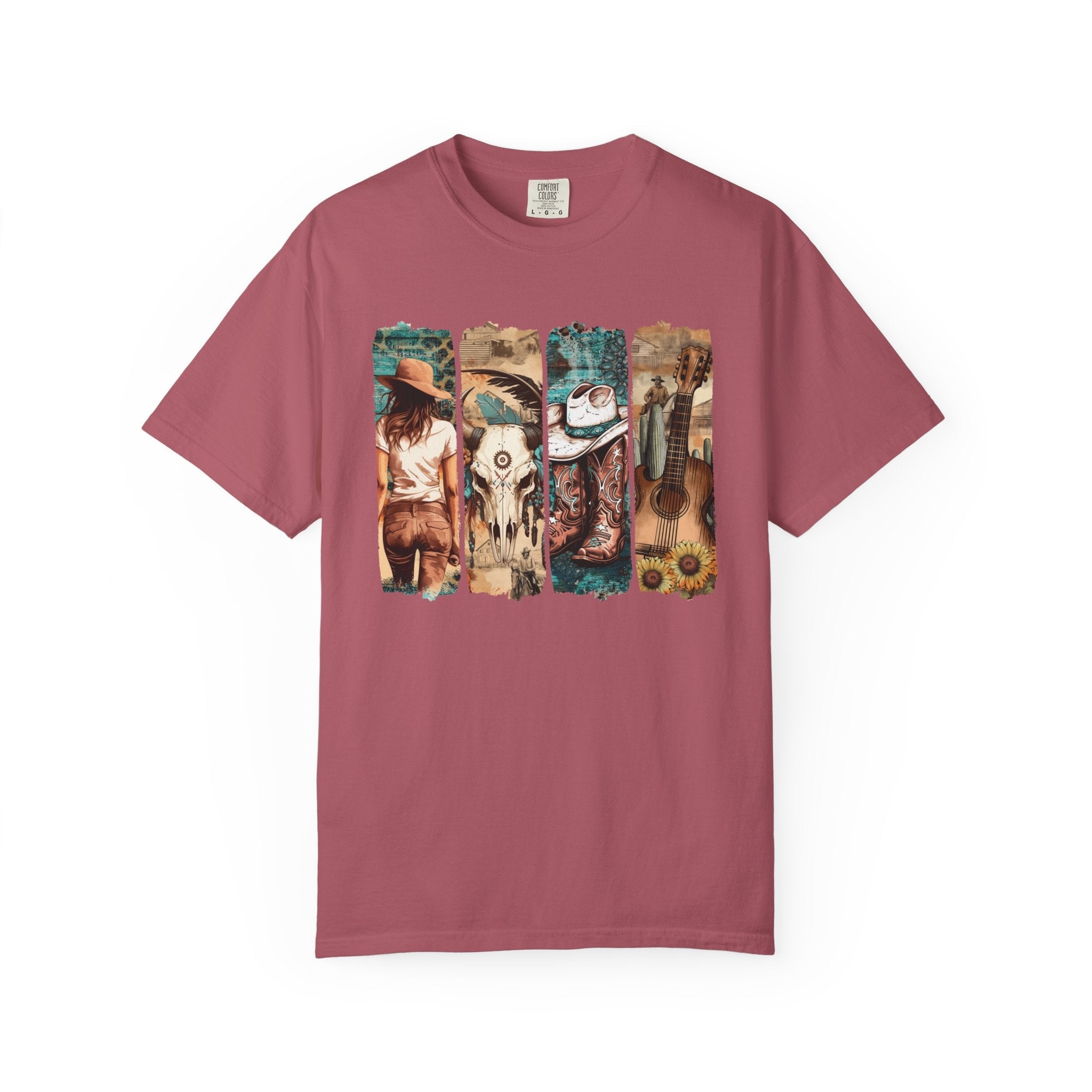Women's Graphic T-Shirt - Vintage Western | T-Shirt by atgodanddesigns