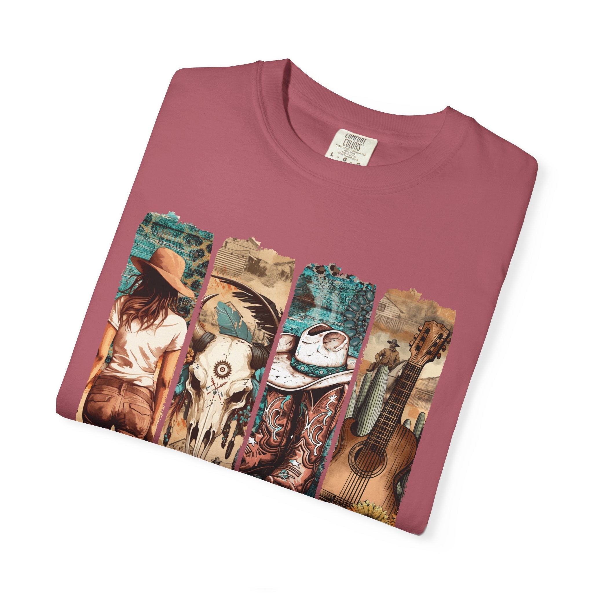 Women's Graphic T-Shirt - Vintage Western | T-Shirt by atgodanddesigns