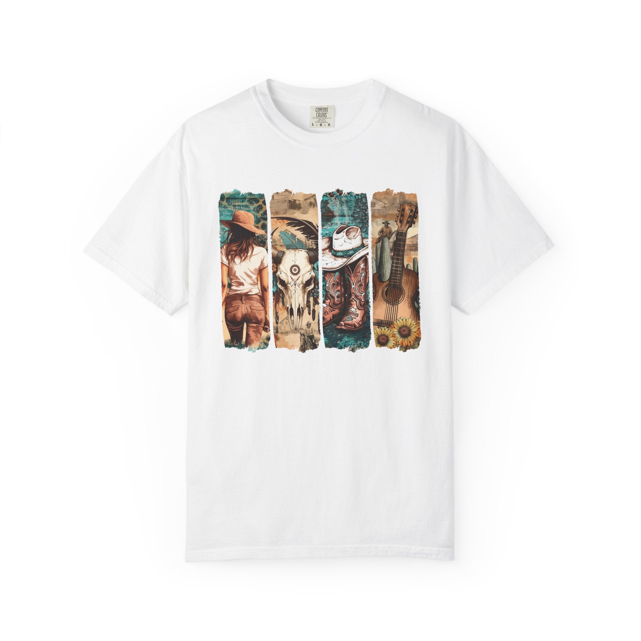 Women's Graphic T-Shirt - Vintage Western | T-Shirt by atgodanddesigns