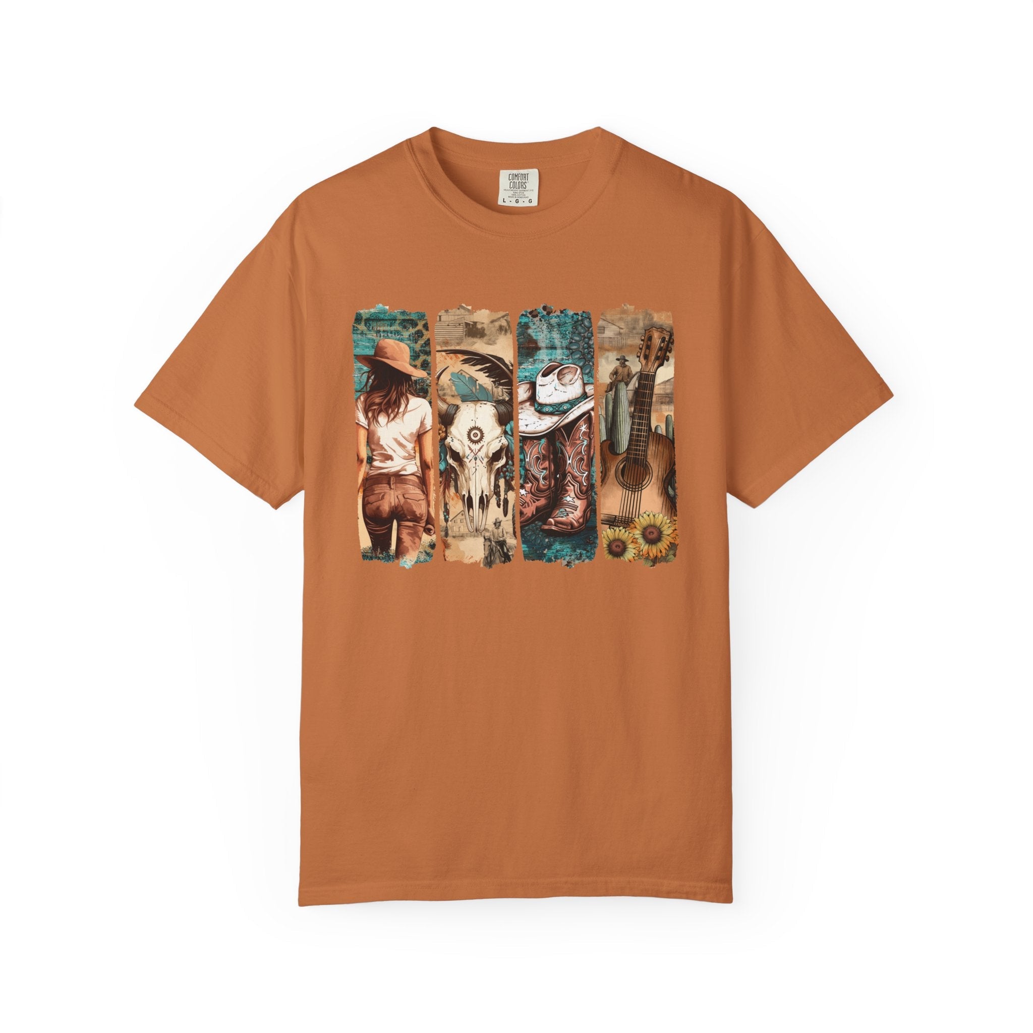 Women's Graphic T-Shirt - Vintage Western | T-Shirt by atgodanddesigns