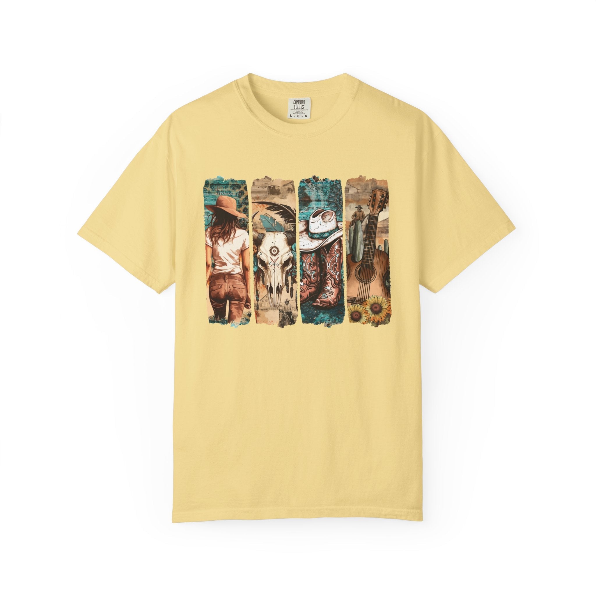 Women's Graphic T-Shirt - Vintage Western | T-Shirt by atgodanddesigns