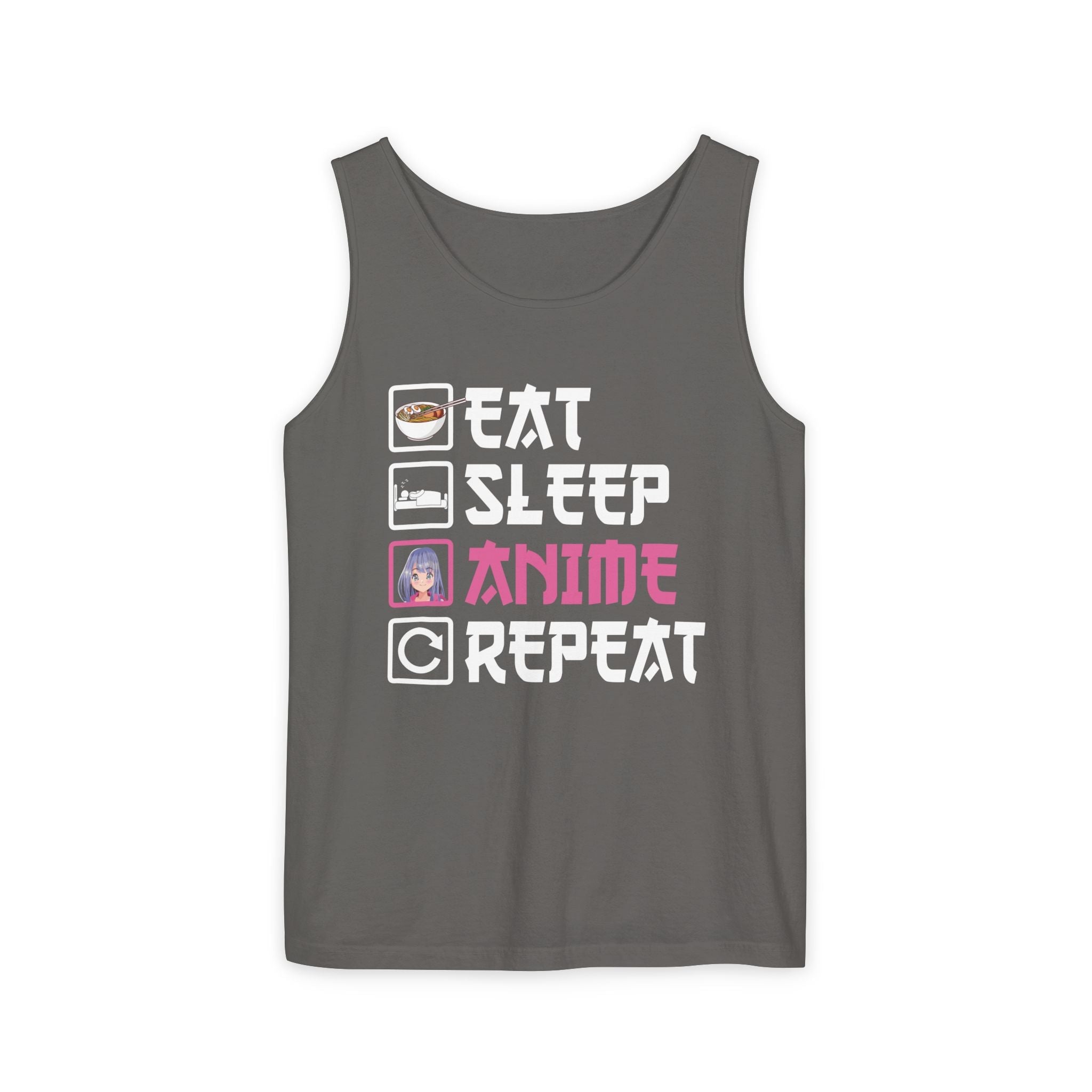 Women's Graphic Tank - Eat Sleep Anime Repeat | Tank Top by atgodanddesigns