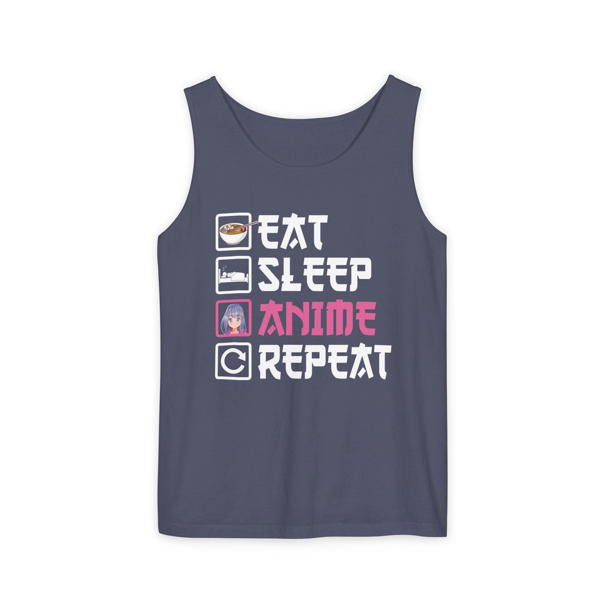 Women's Graphic Tank - Eat Sleep Anime Repeat | Tank Top by atgodanddesigns