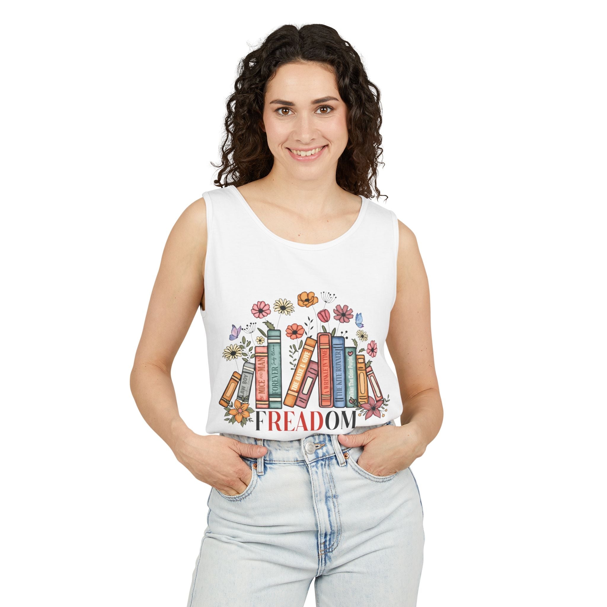 Women's Graphic Tank - Freadom | Tank Top by atgodanddesigns