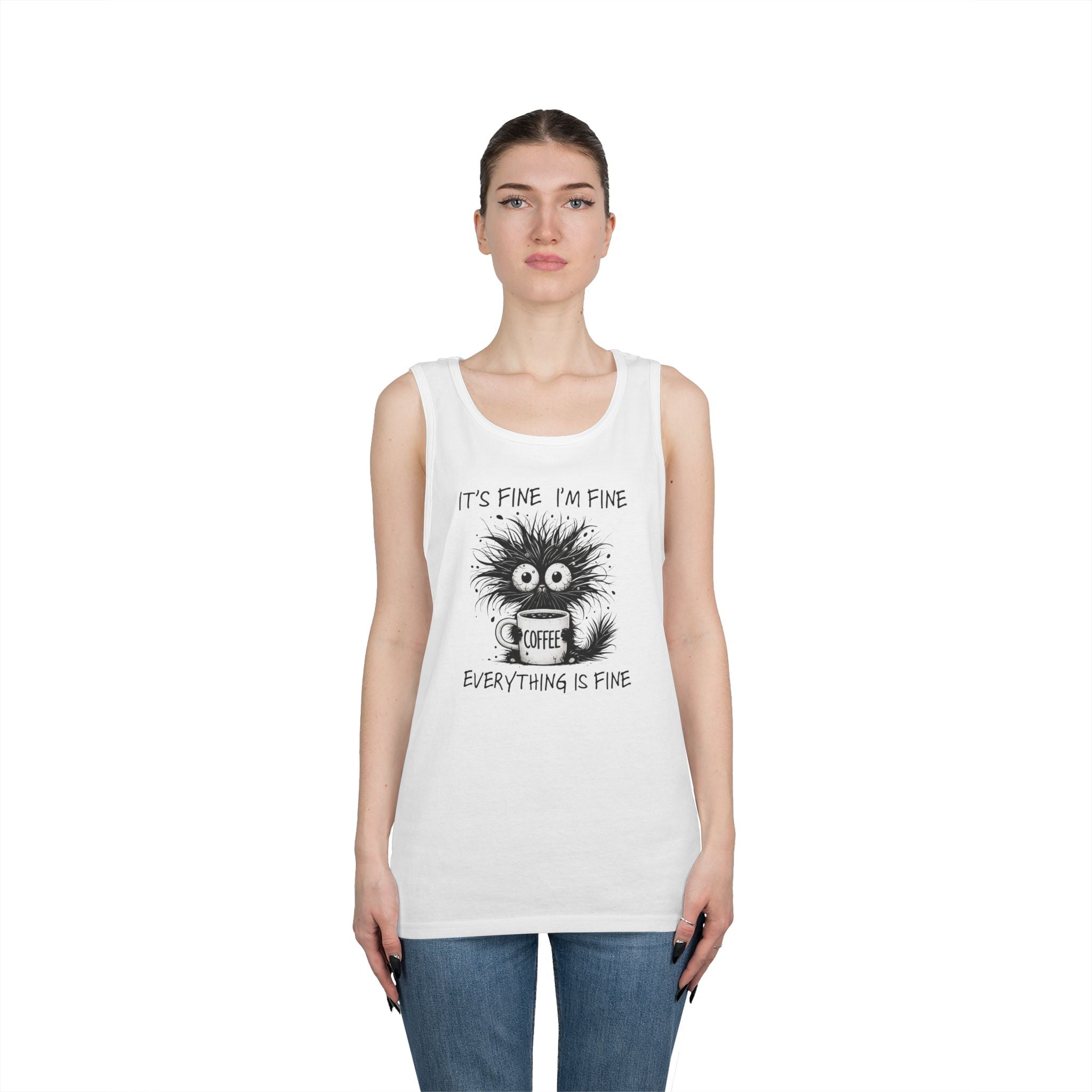 Women's Graphic Tank - It's Fine, I'm Fine, Everything Is Fine | Tank Top by atgodanddesigns
