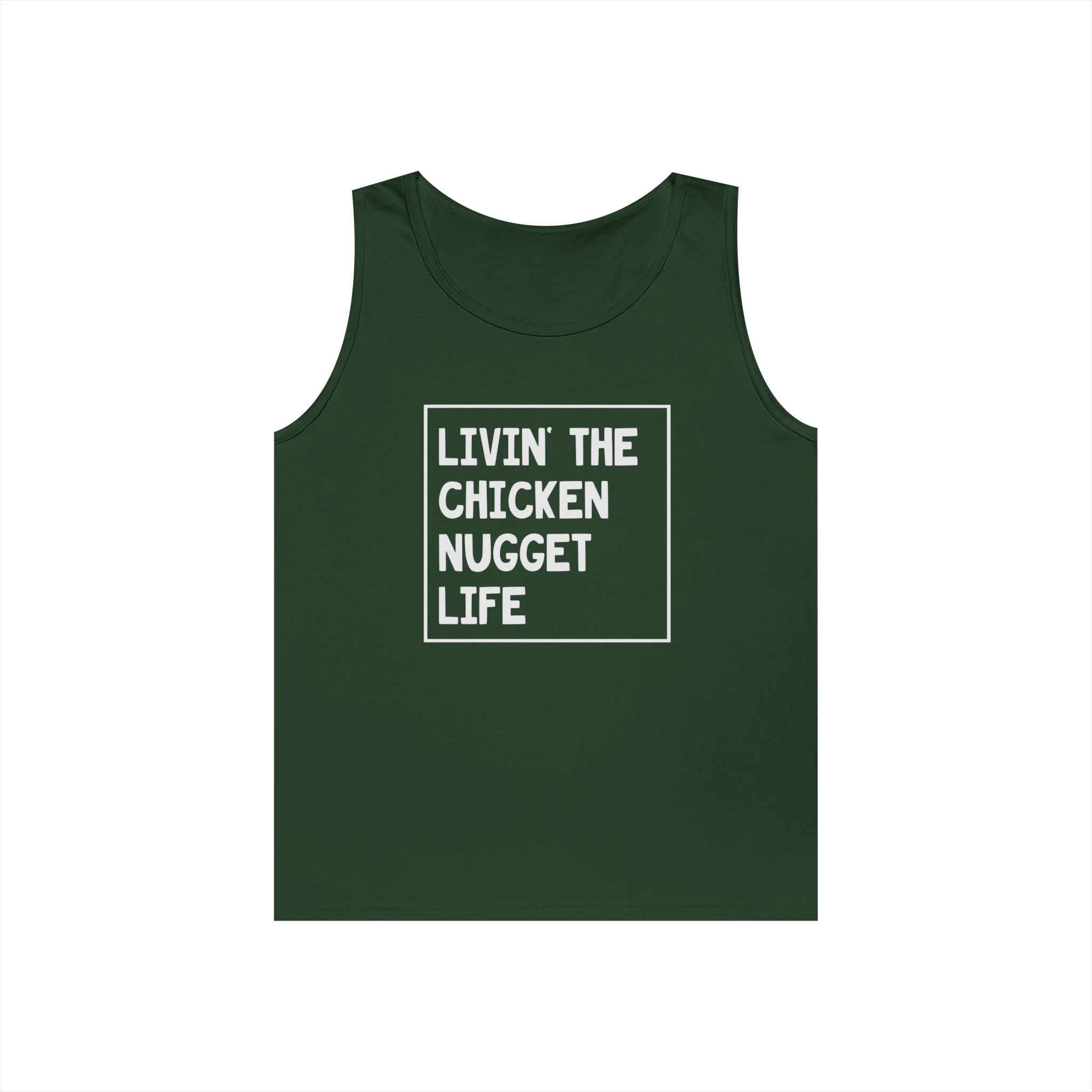 Women's Graphic Tank - Livin' The Chicken Nugget Life | Tank Top by atgodanddesigns